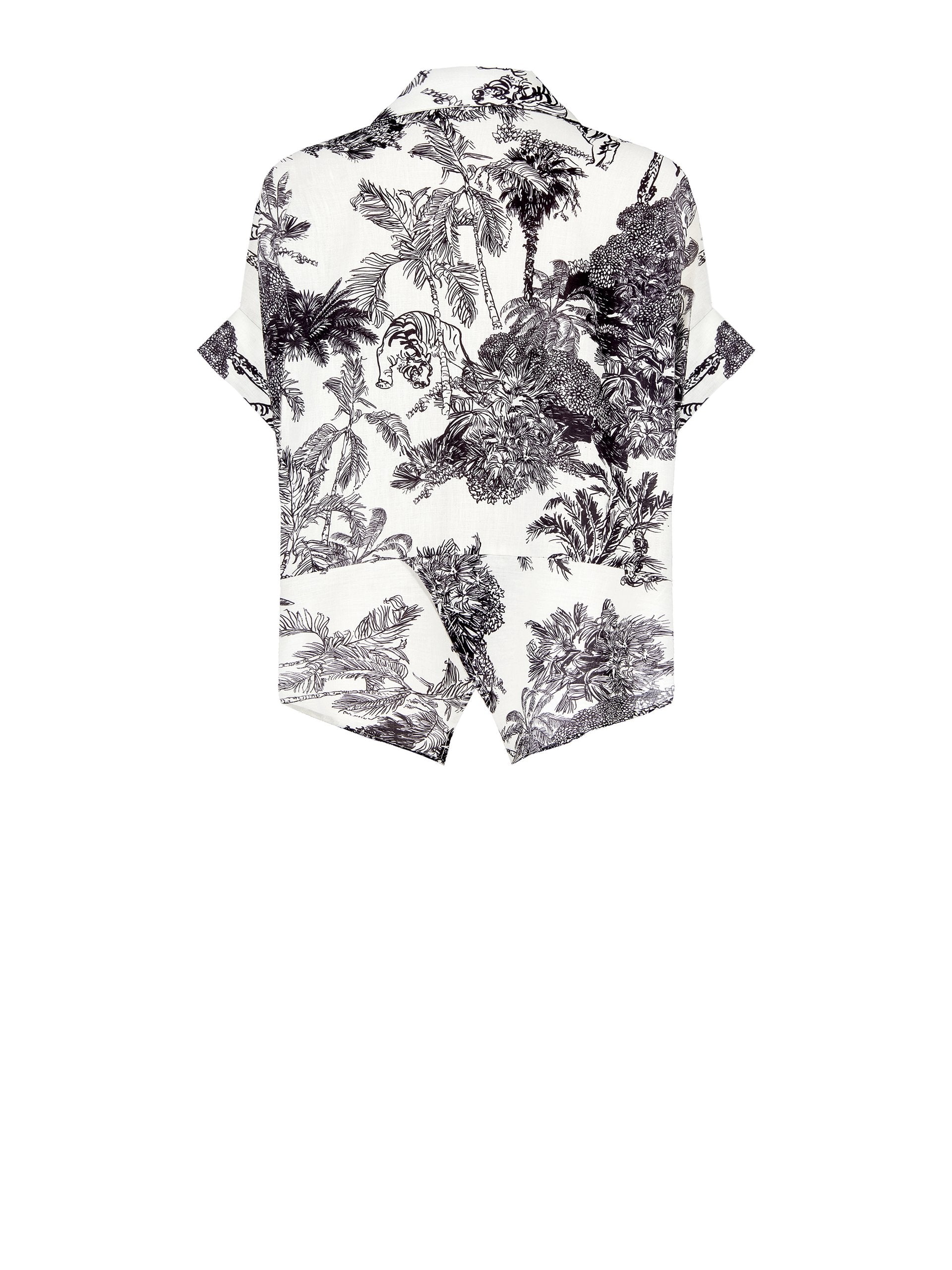 Chemise à imprimé jungle