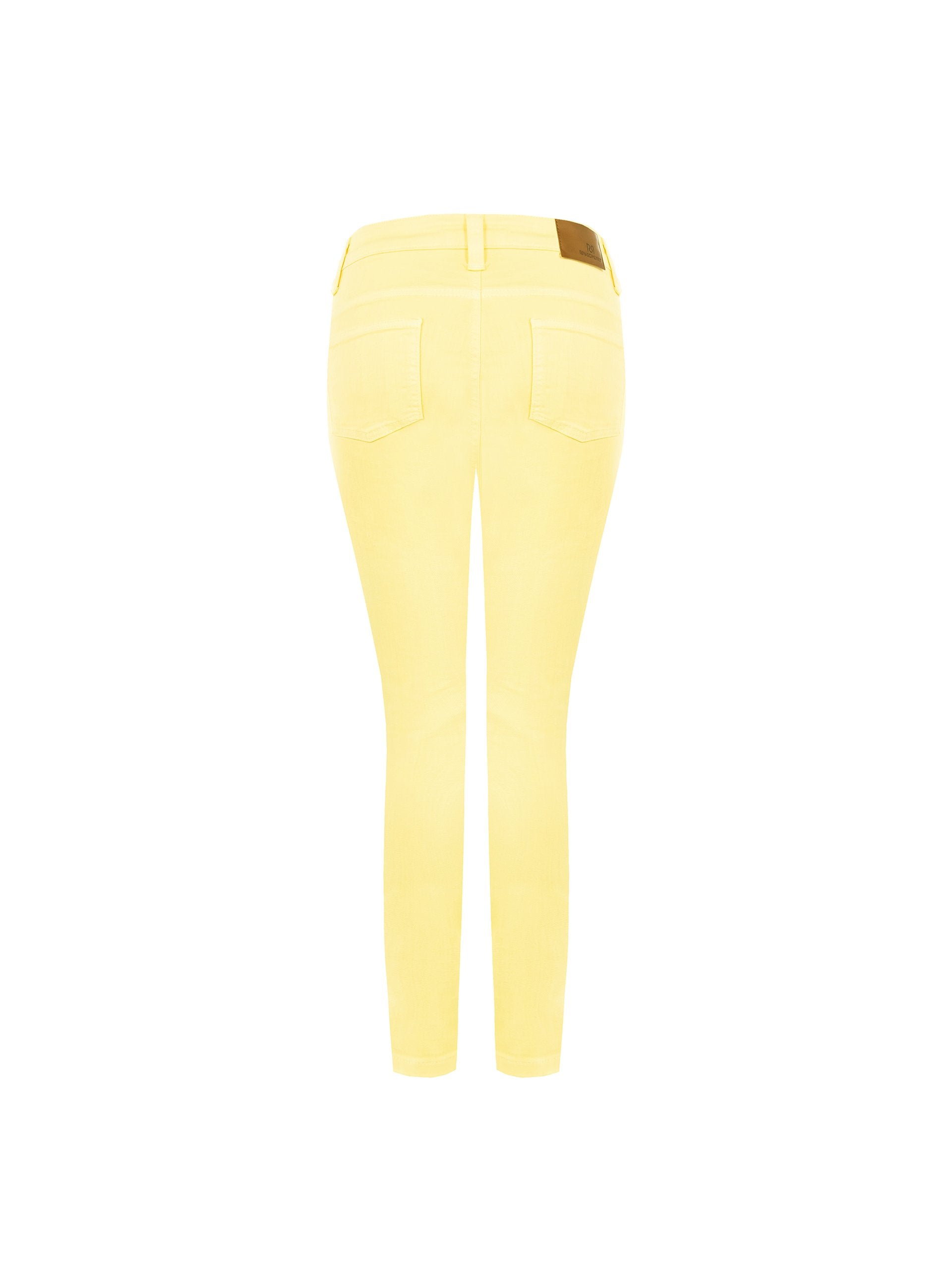 Jean skinny avec boutons latéraux