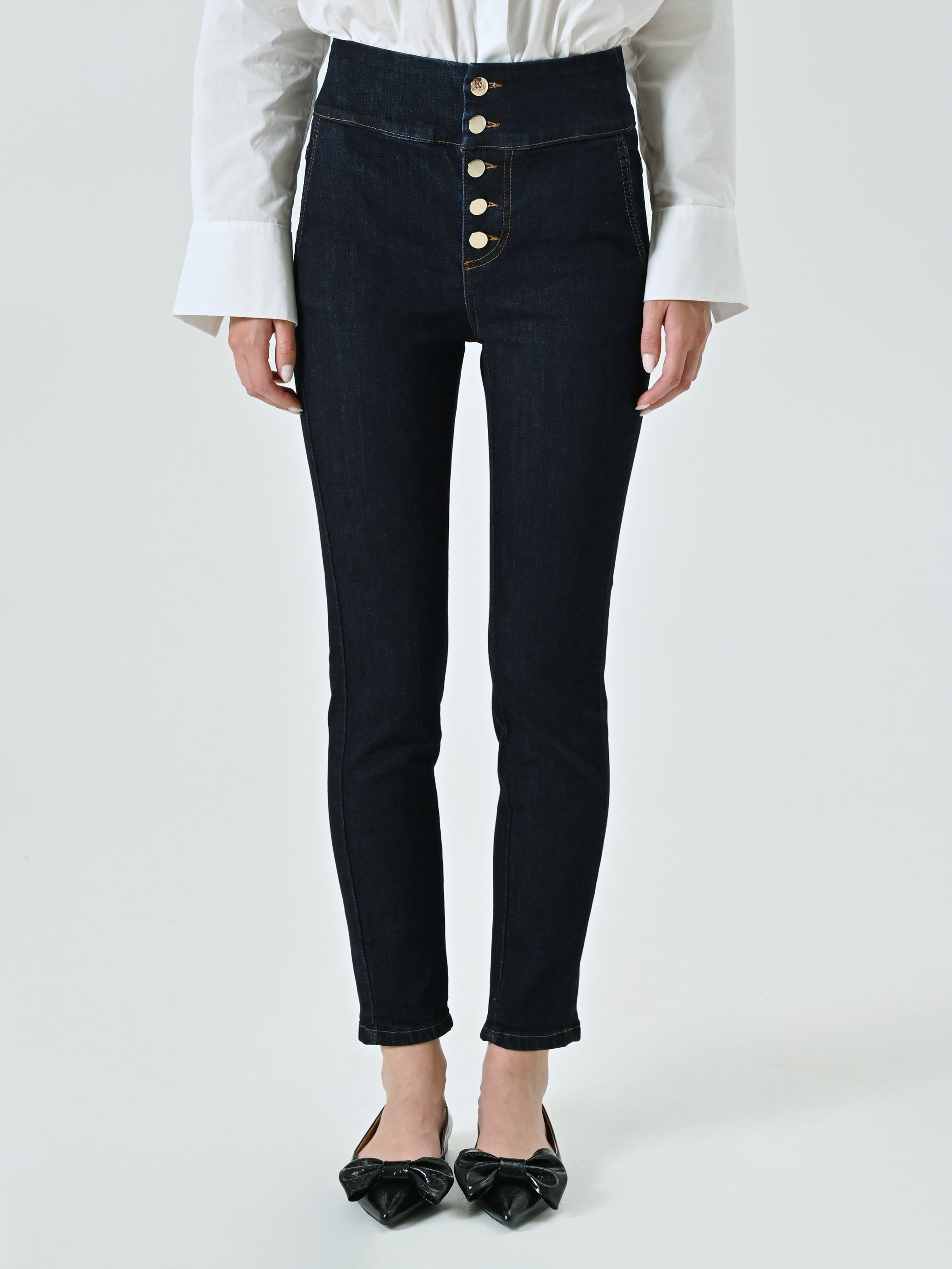 Dark-wash Stretch Slim Jeans