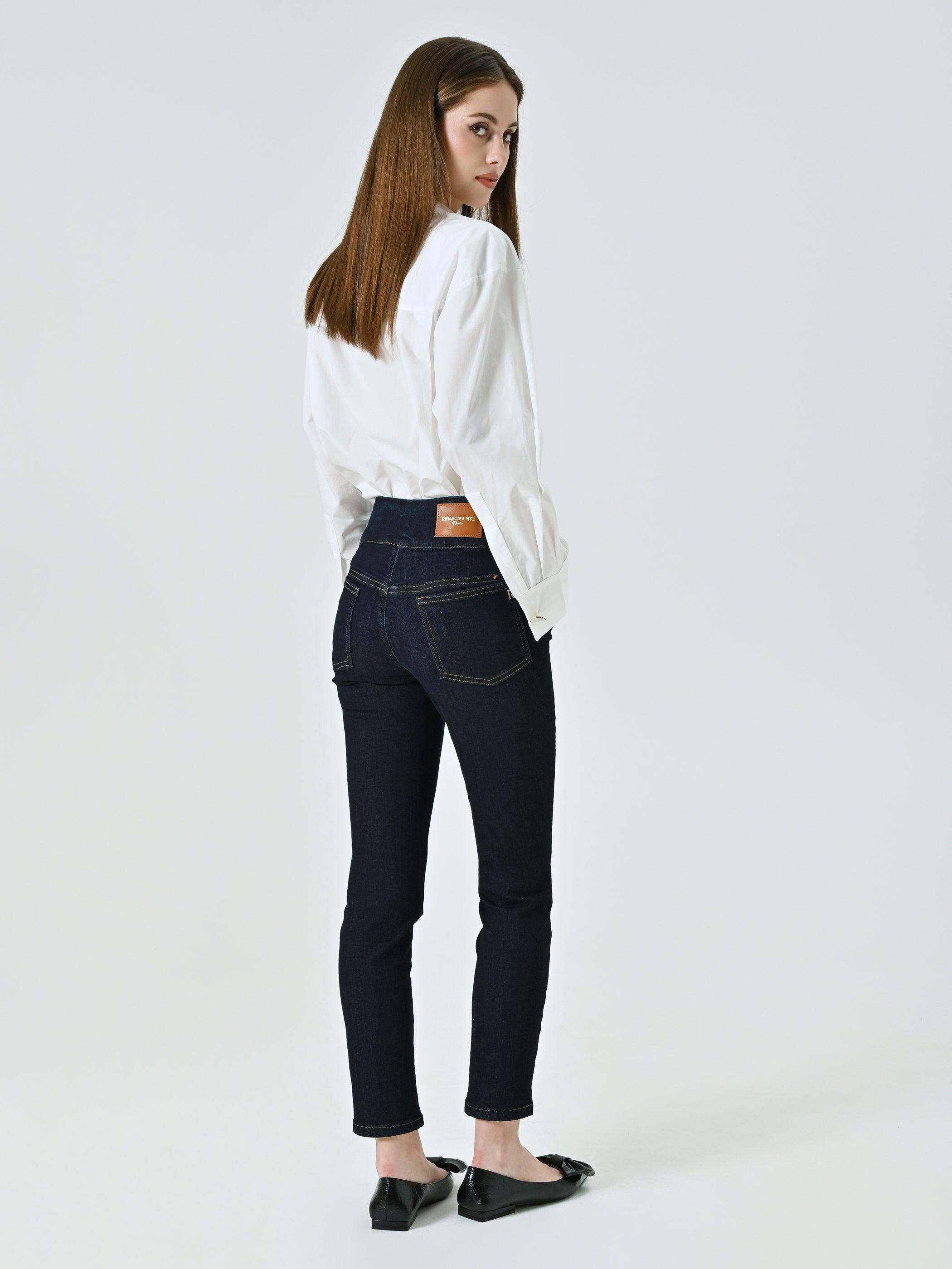 Dark-wash Stretch Slim Jeans