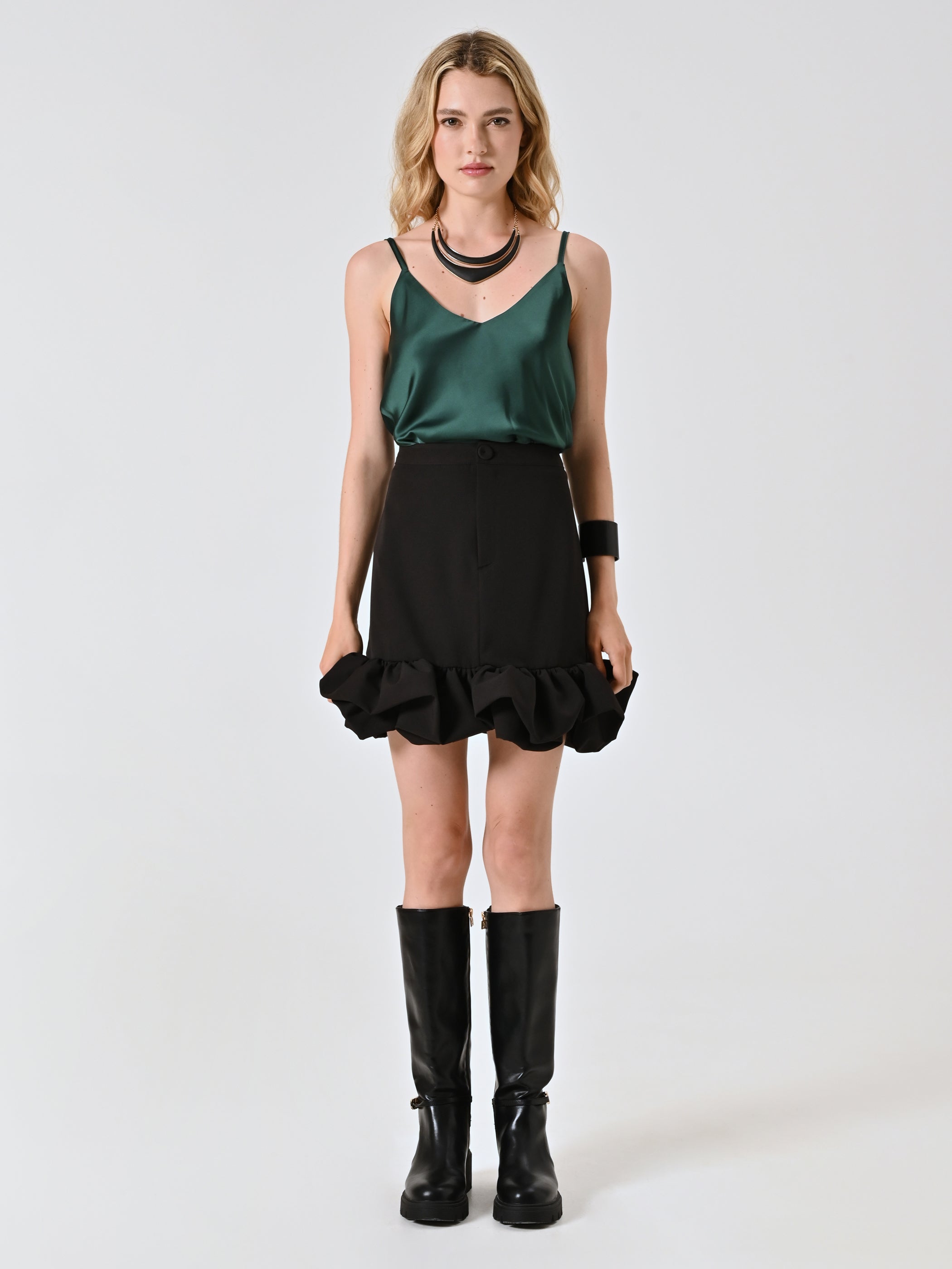 Black Balloon Skirt