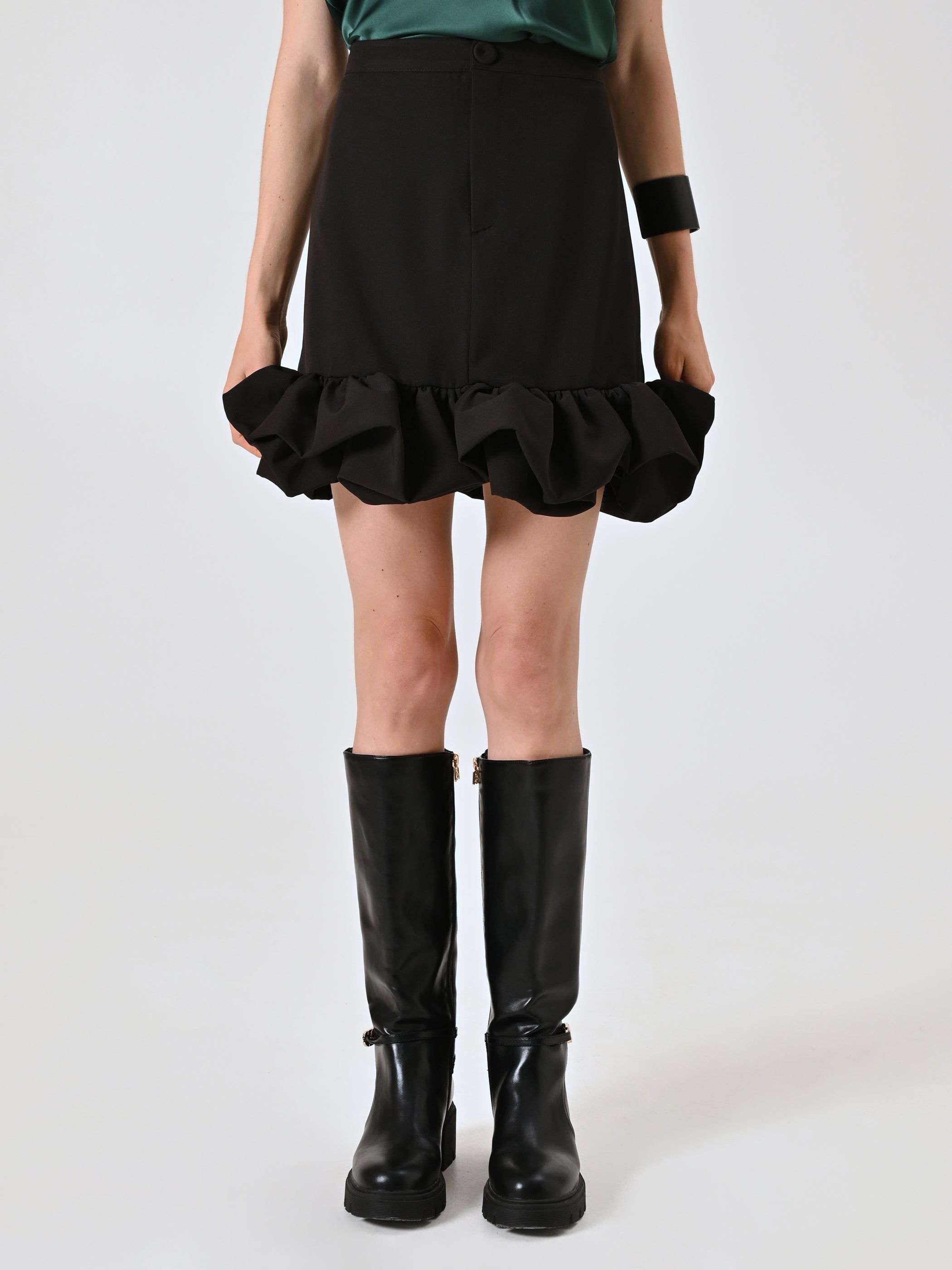 Black Balloon Skirt