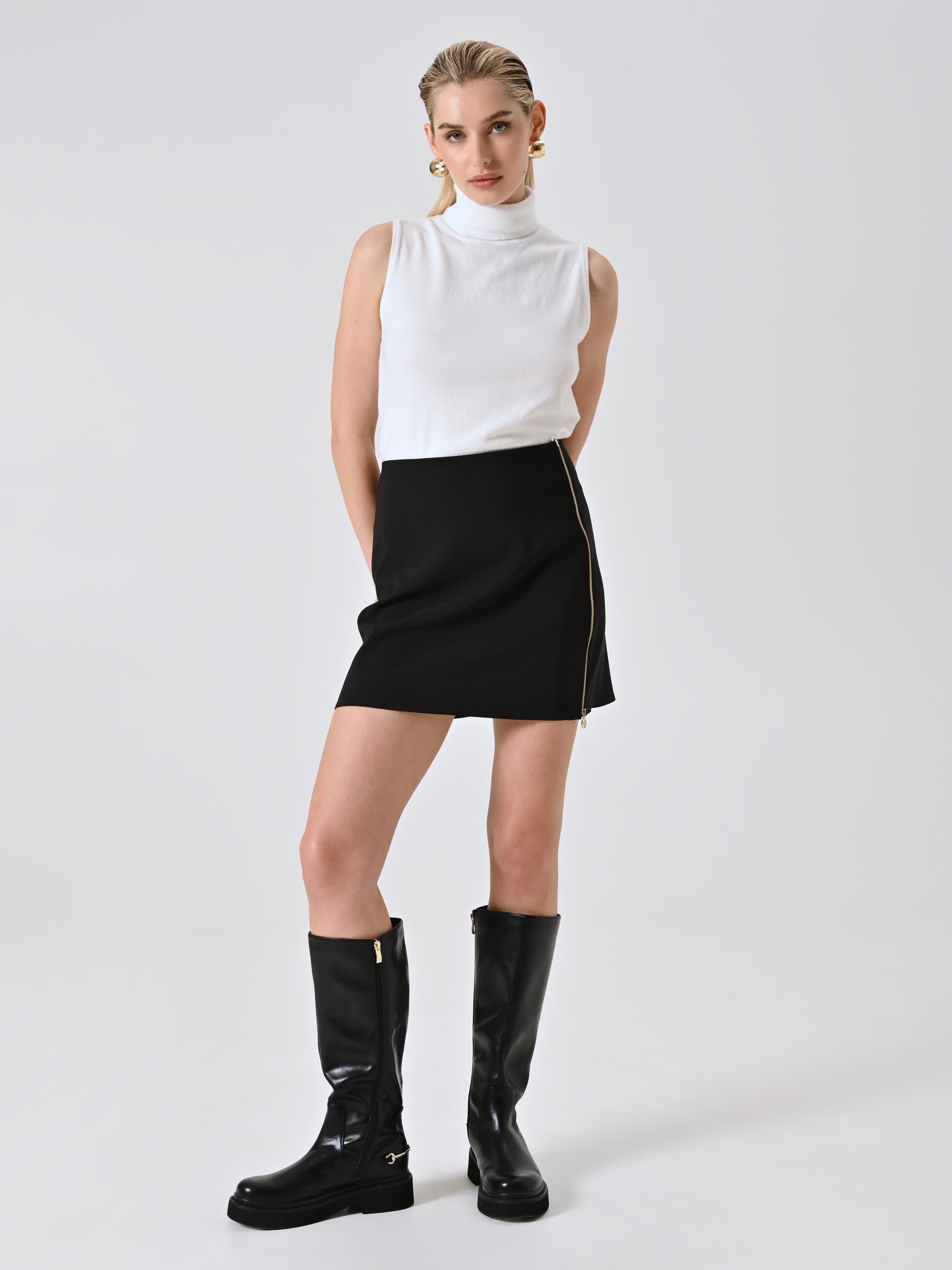 A-line Skirt in Technical Fabric