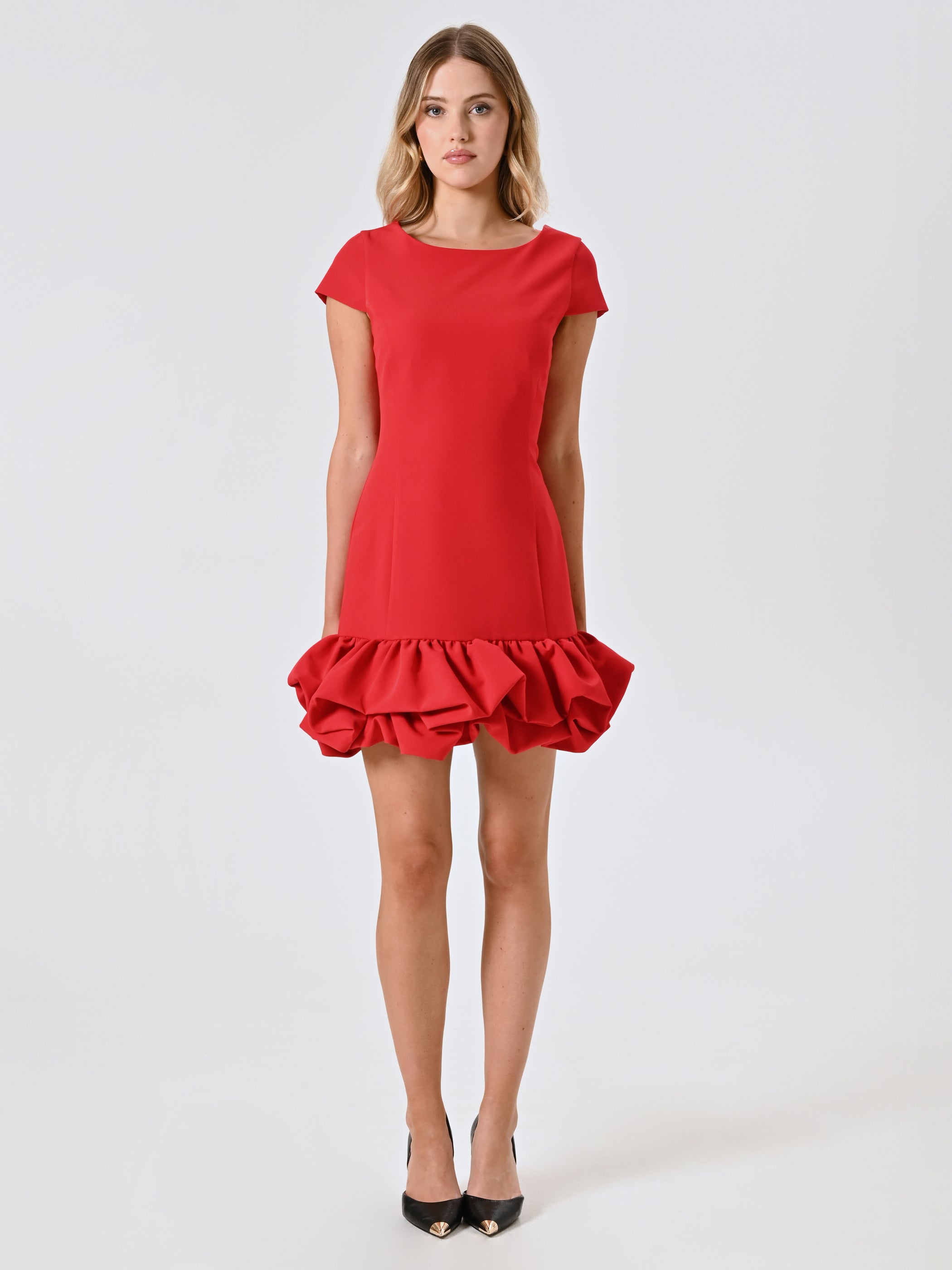 Dress with Balloon Skirt