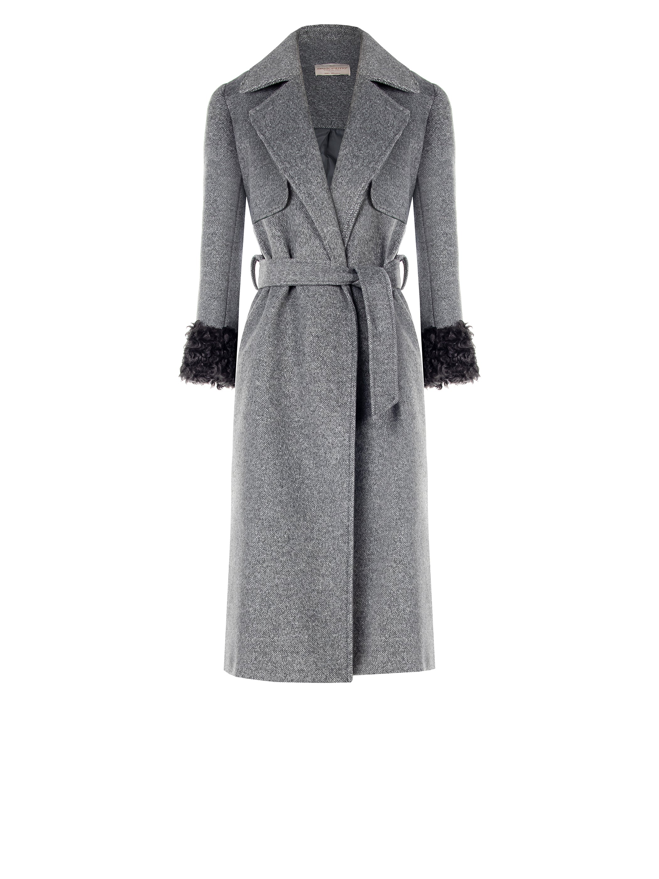Three-in-One Coat with Fur-effect Cuffs