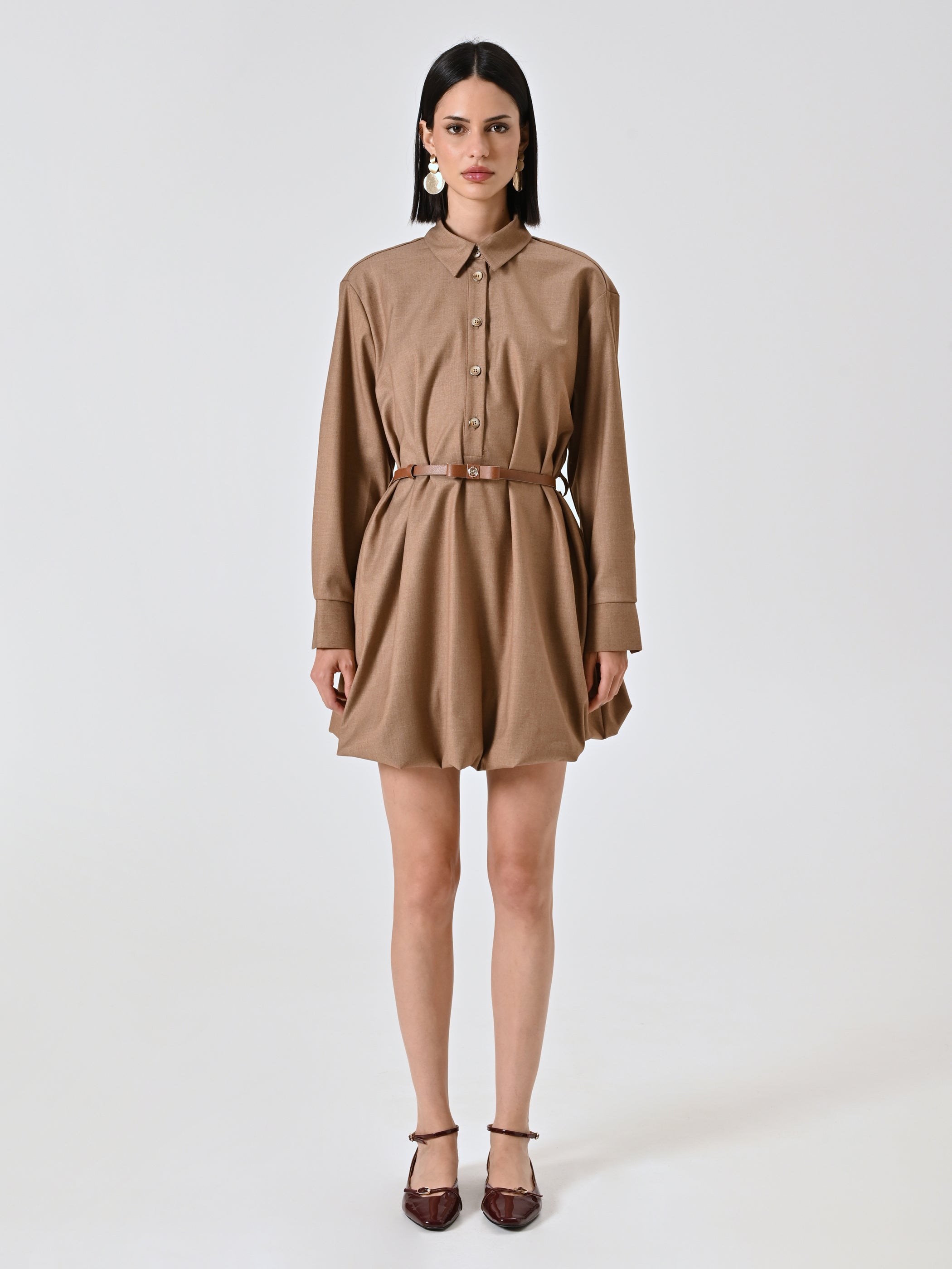 Balloon Shirt Dress