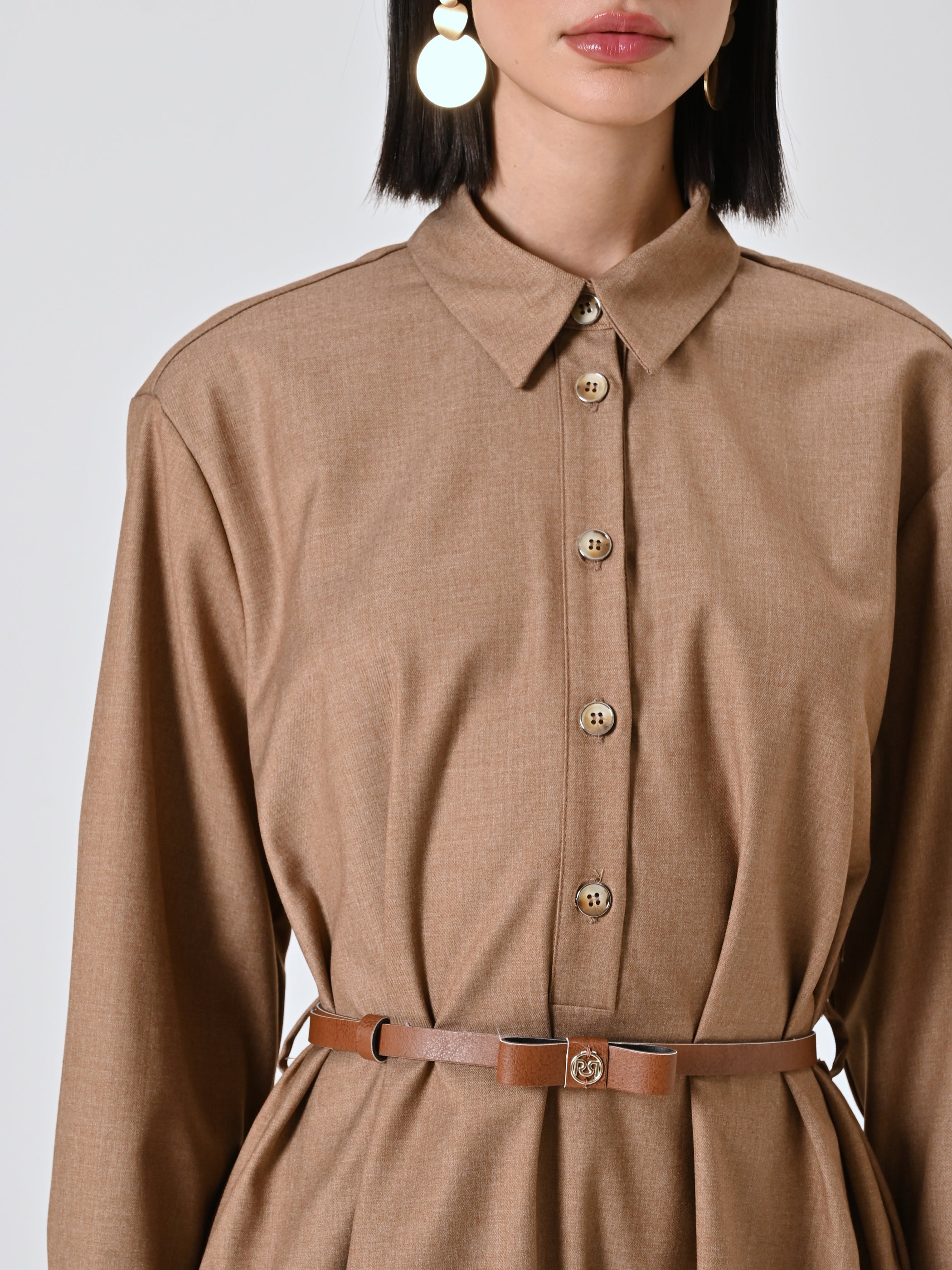 Balloon Shirt Dress