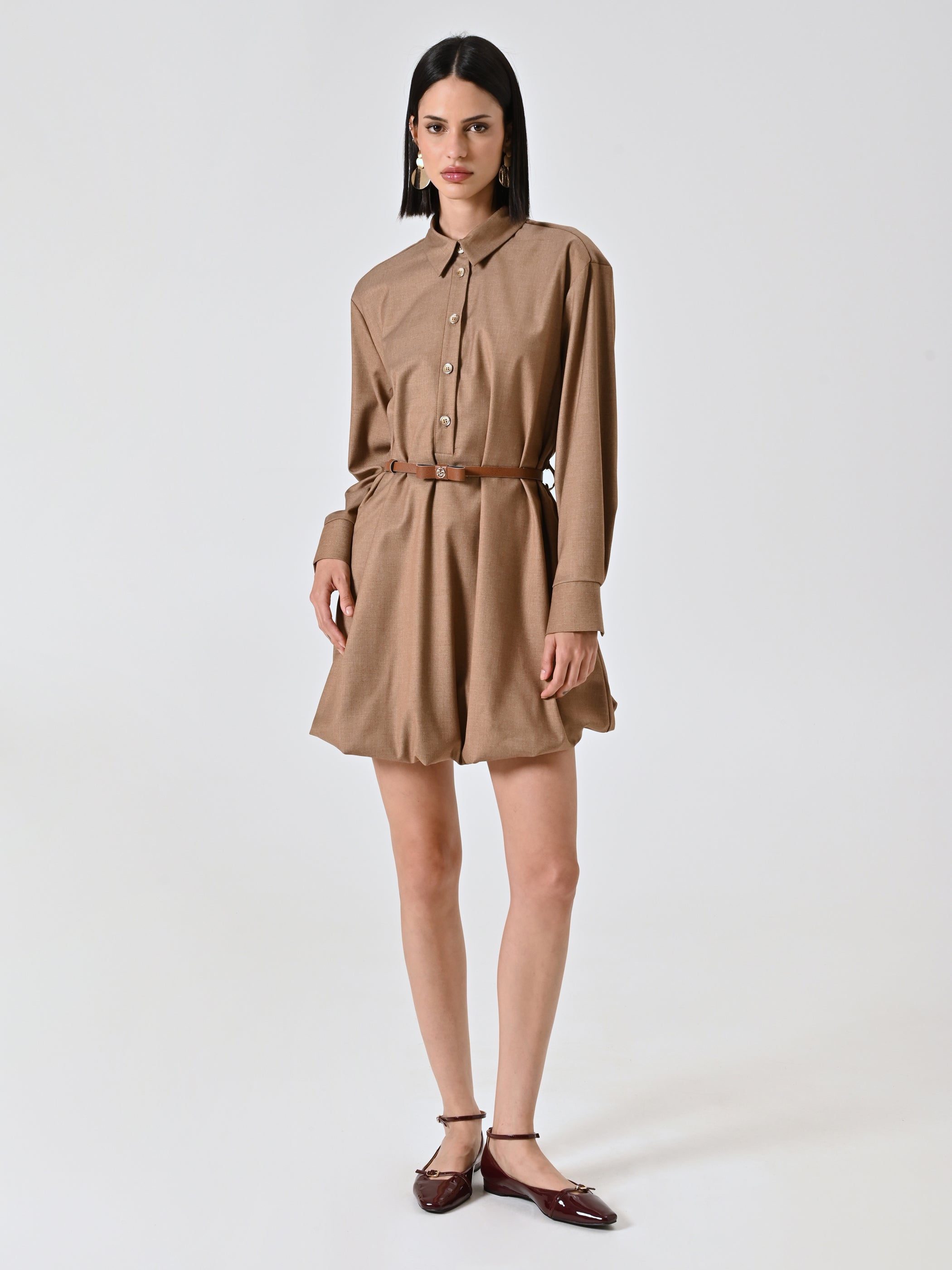 Balloon Shirt Dress