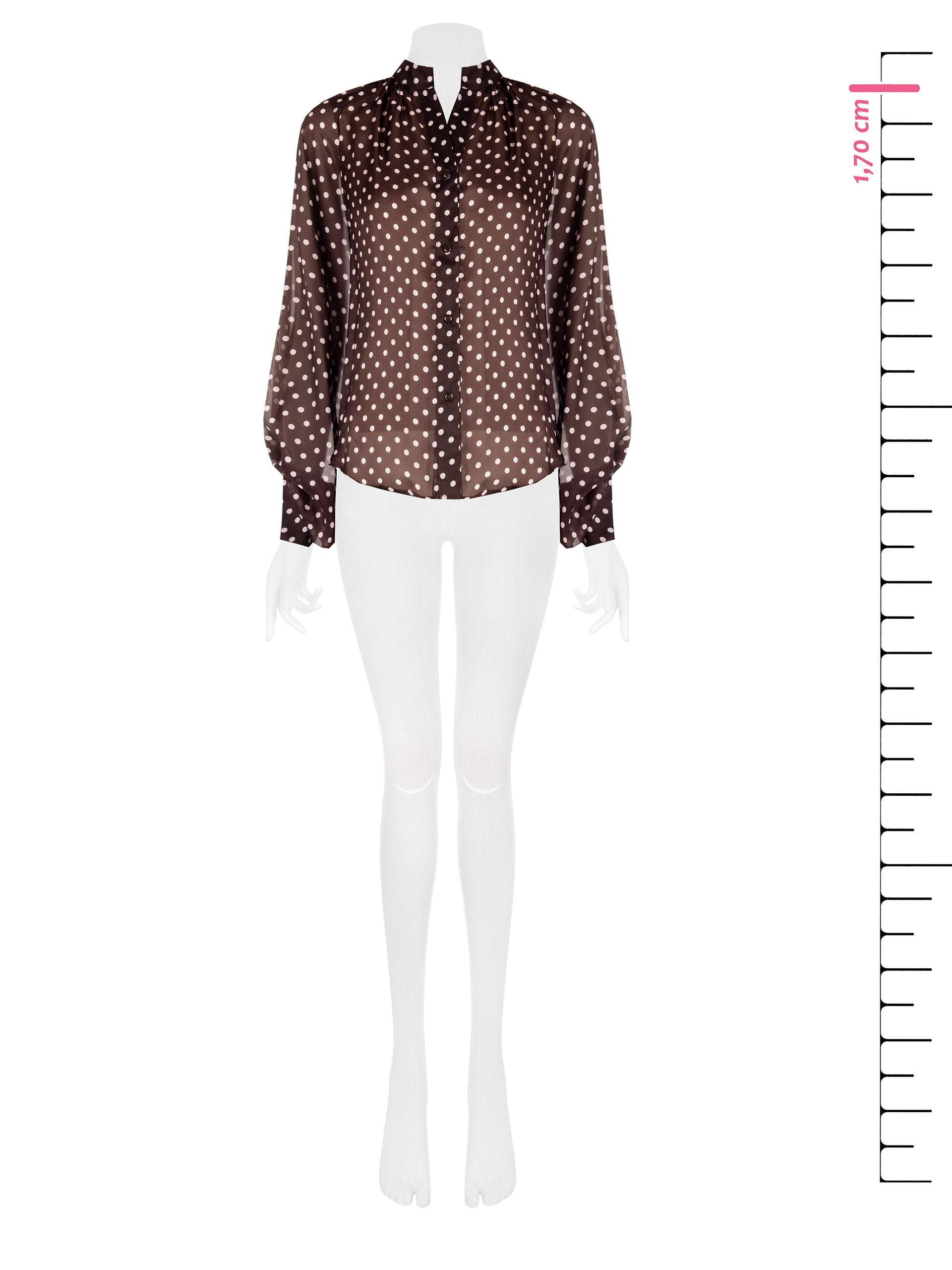 Flowy Polka-Dot Blouse