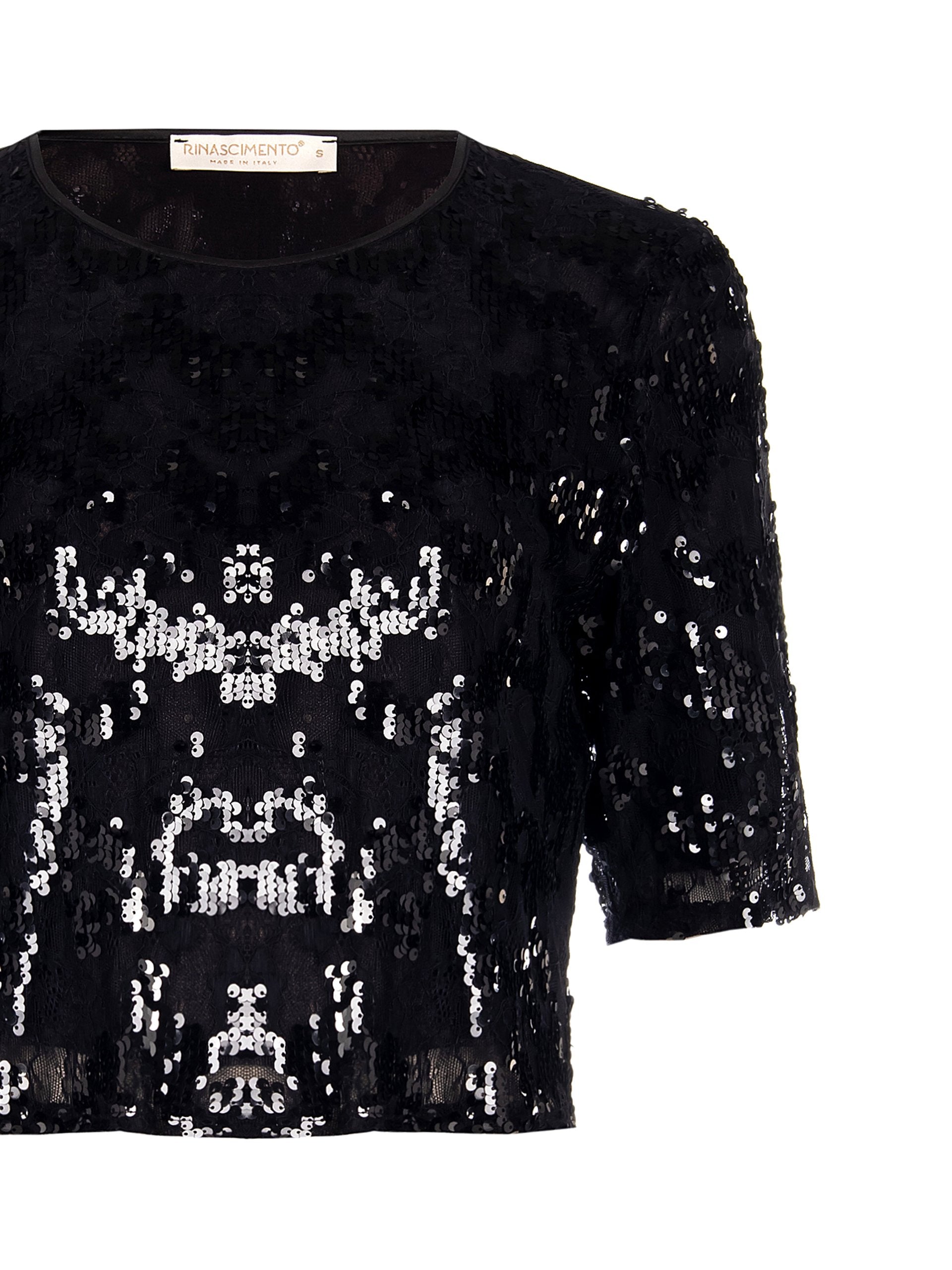 Haut court à sequins