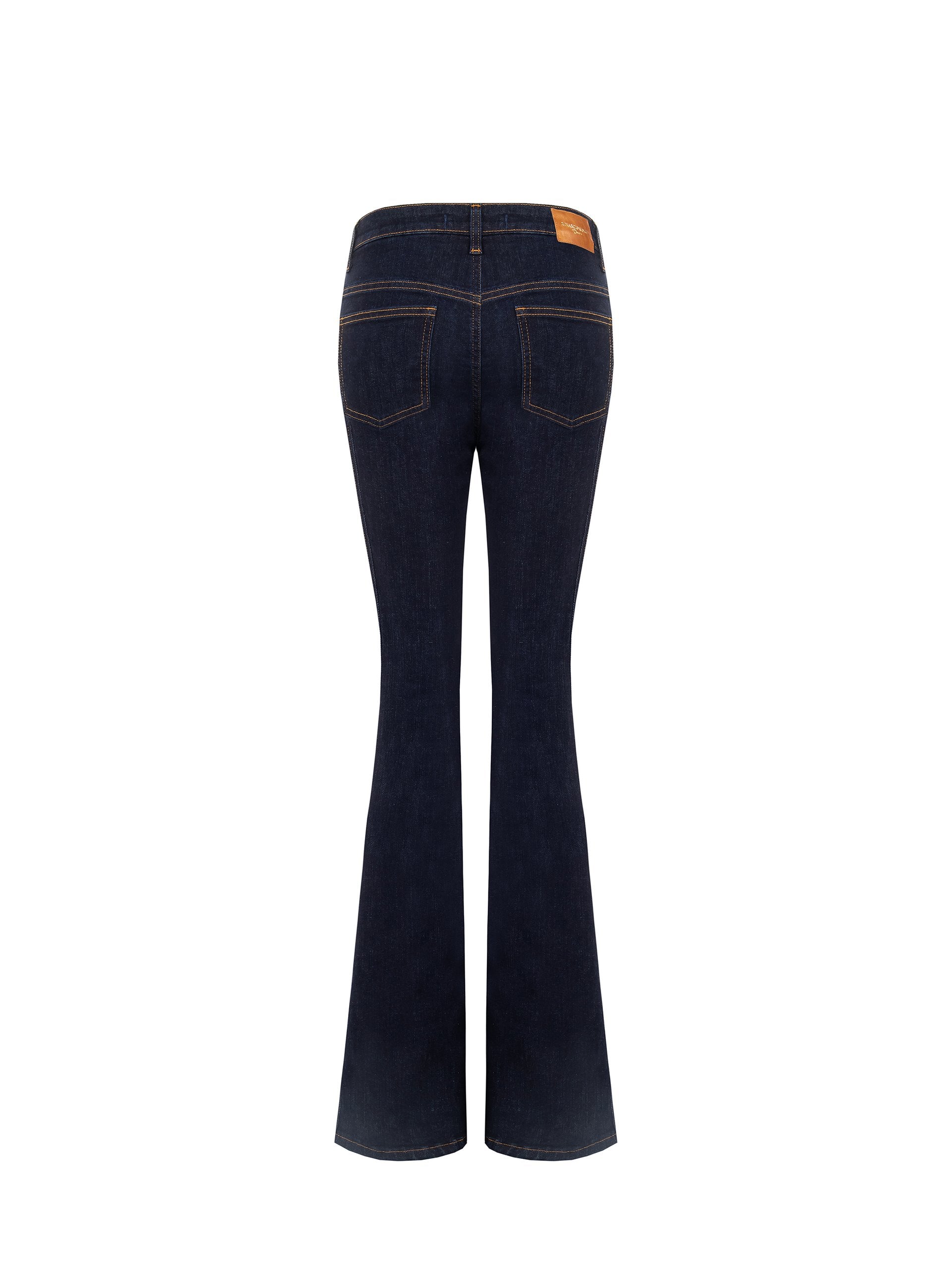 Flared Denim Pants