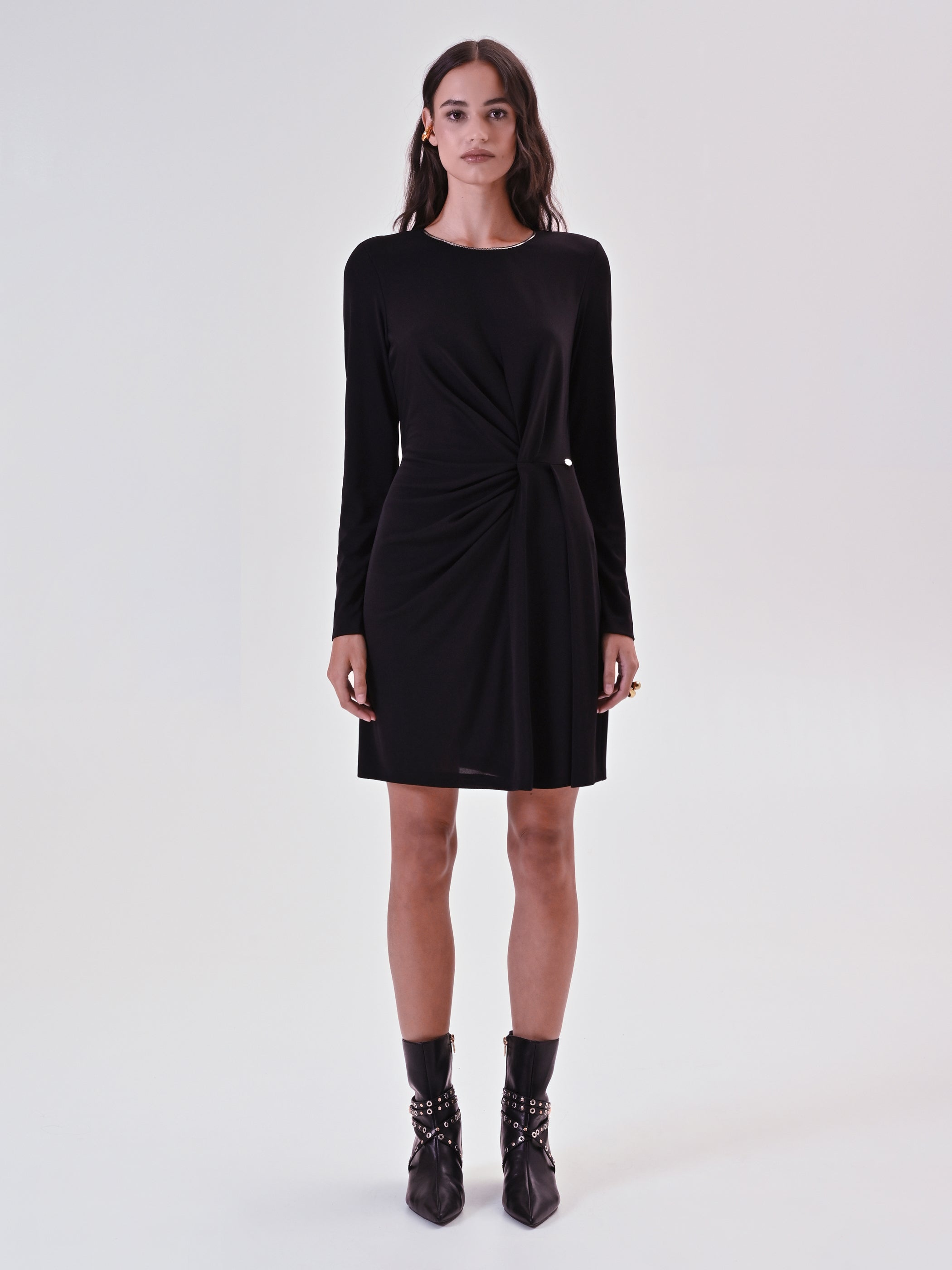 Robe extensible drapée