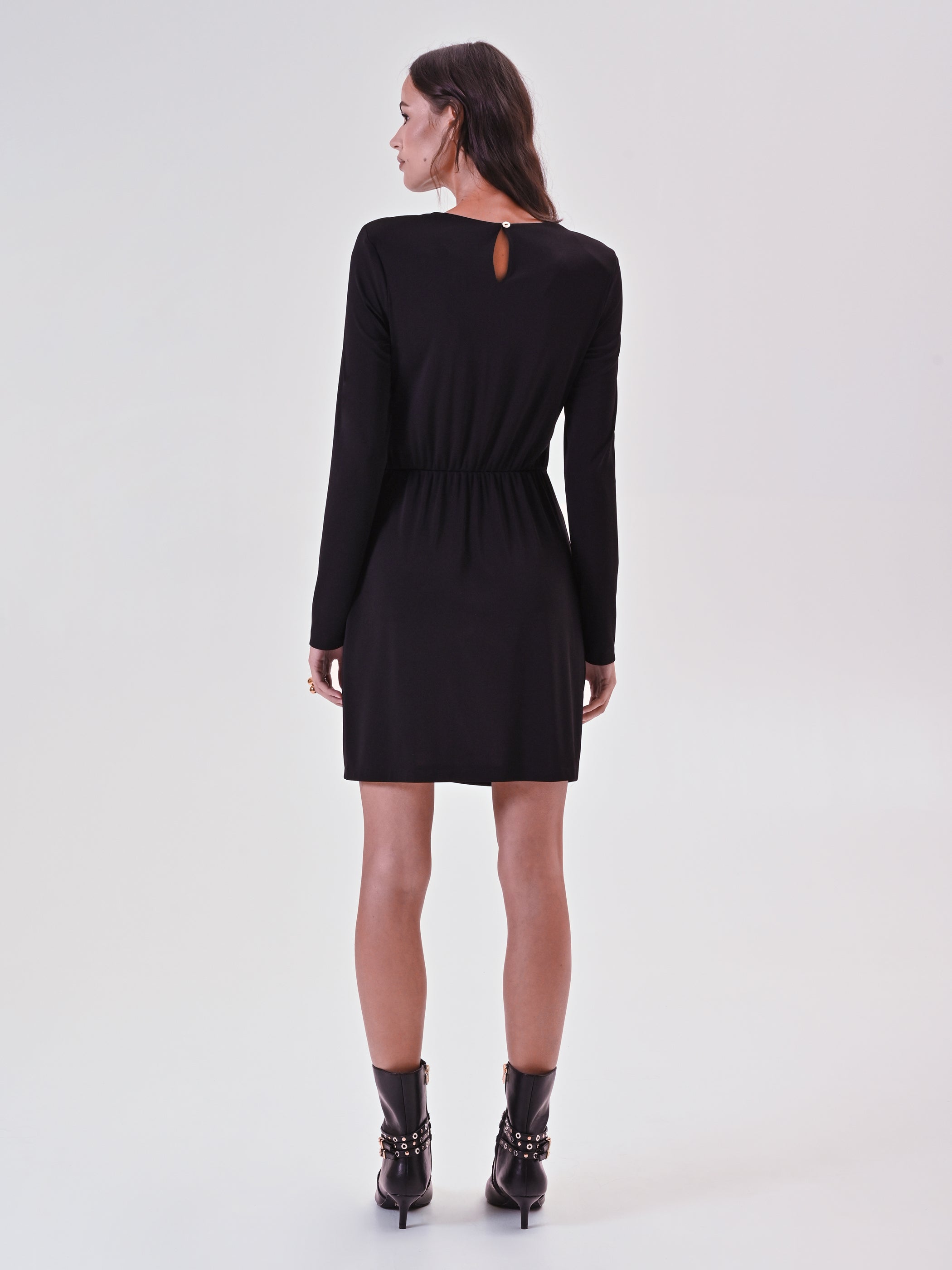 Robe extensible drapée