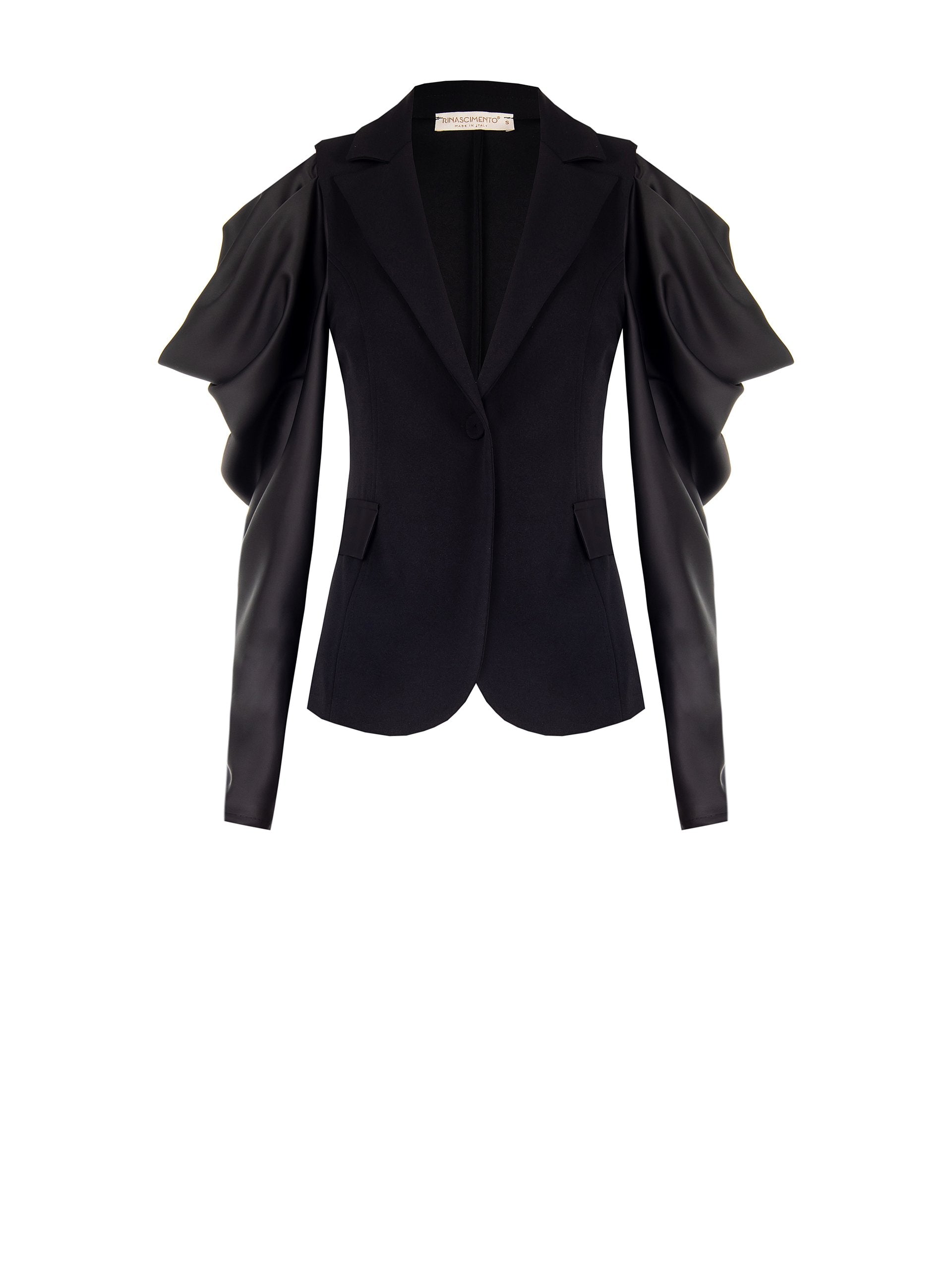 Blazer à manches en satin