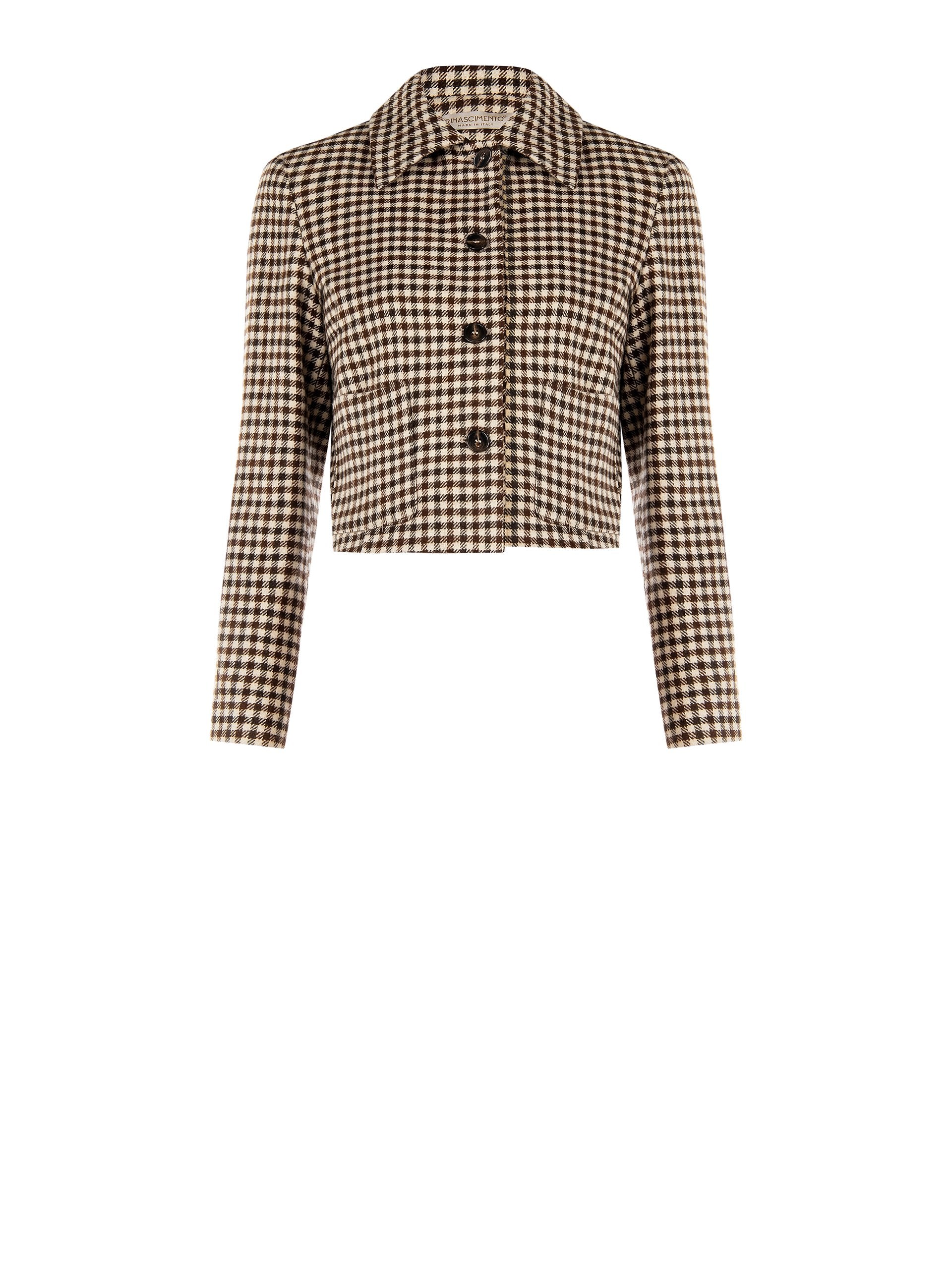 Veste courte à carreaux