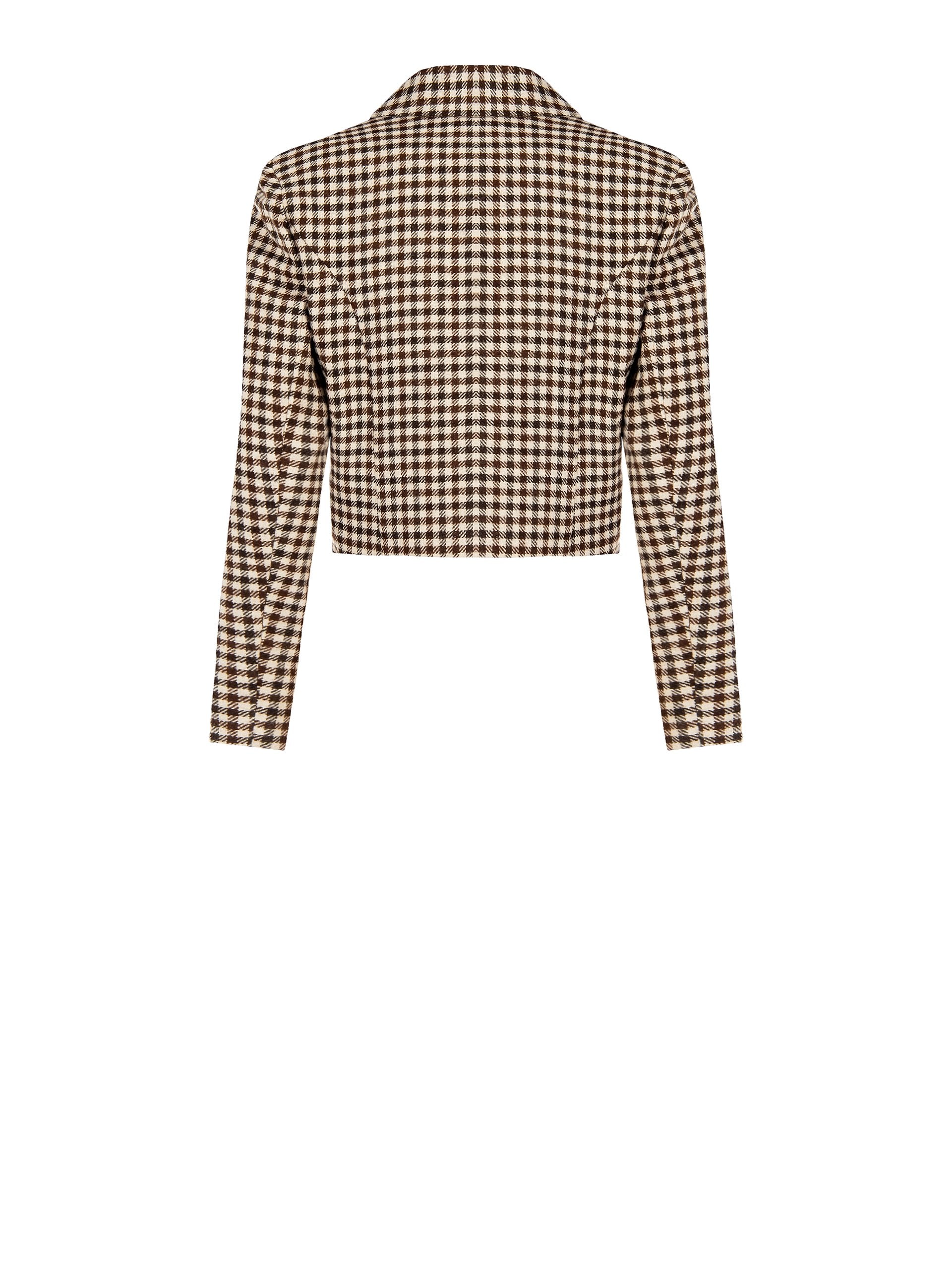 Veste courte à carreaux