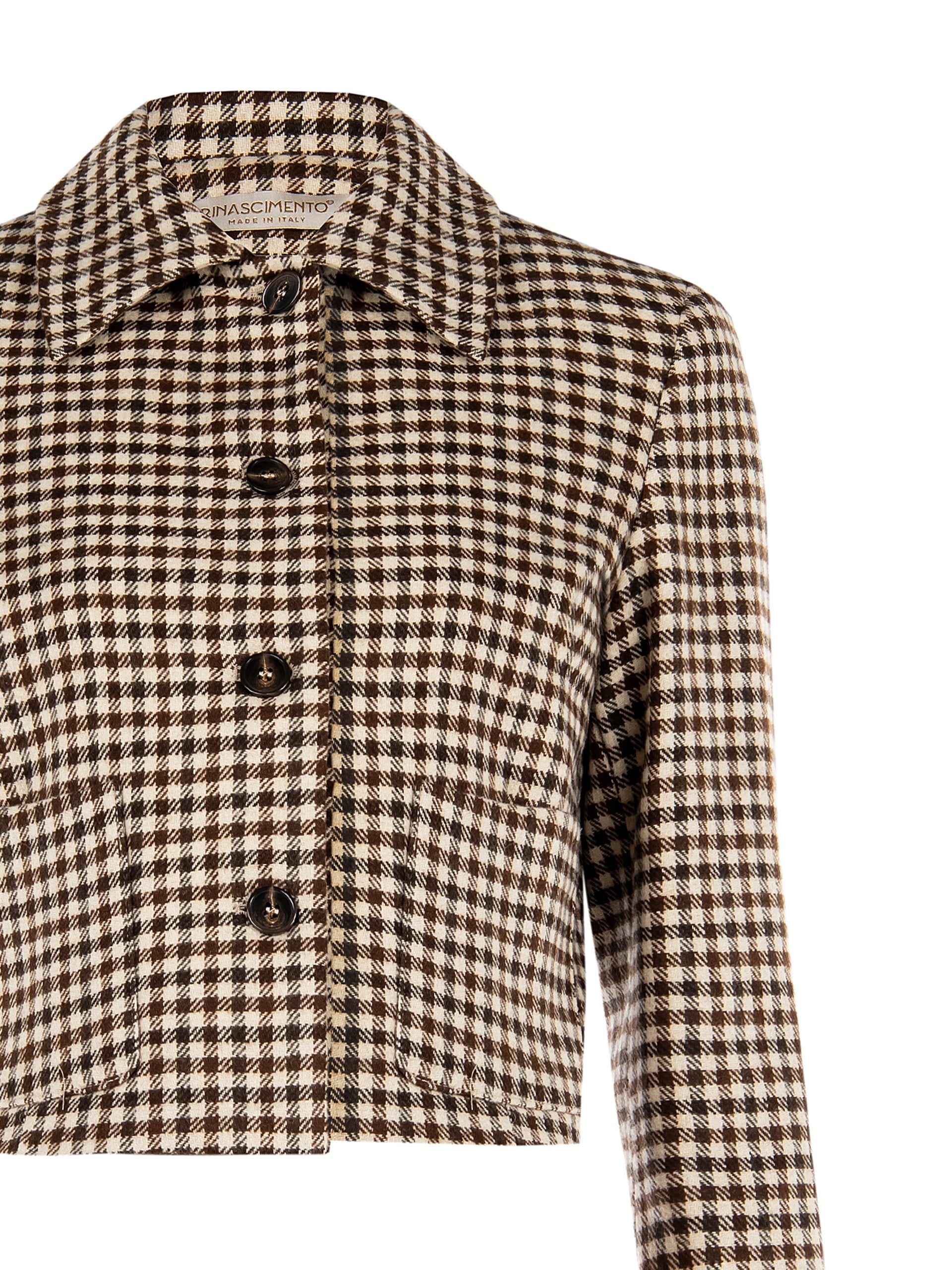 Veste courte à carreaux