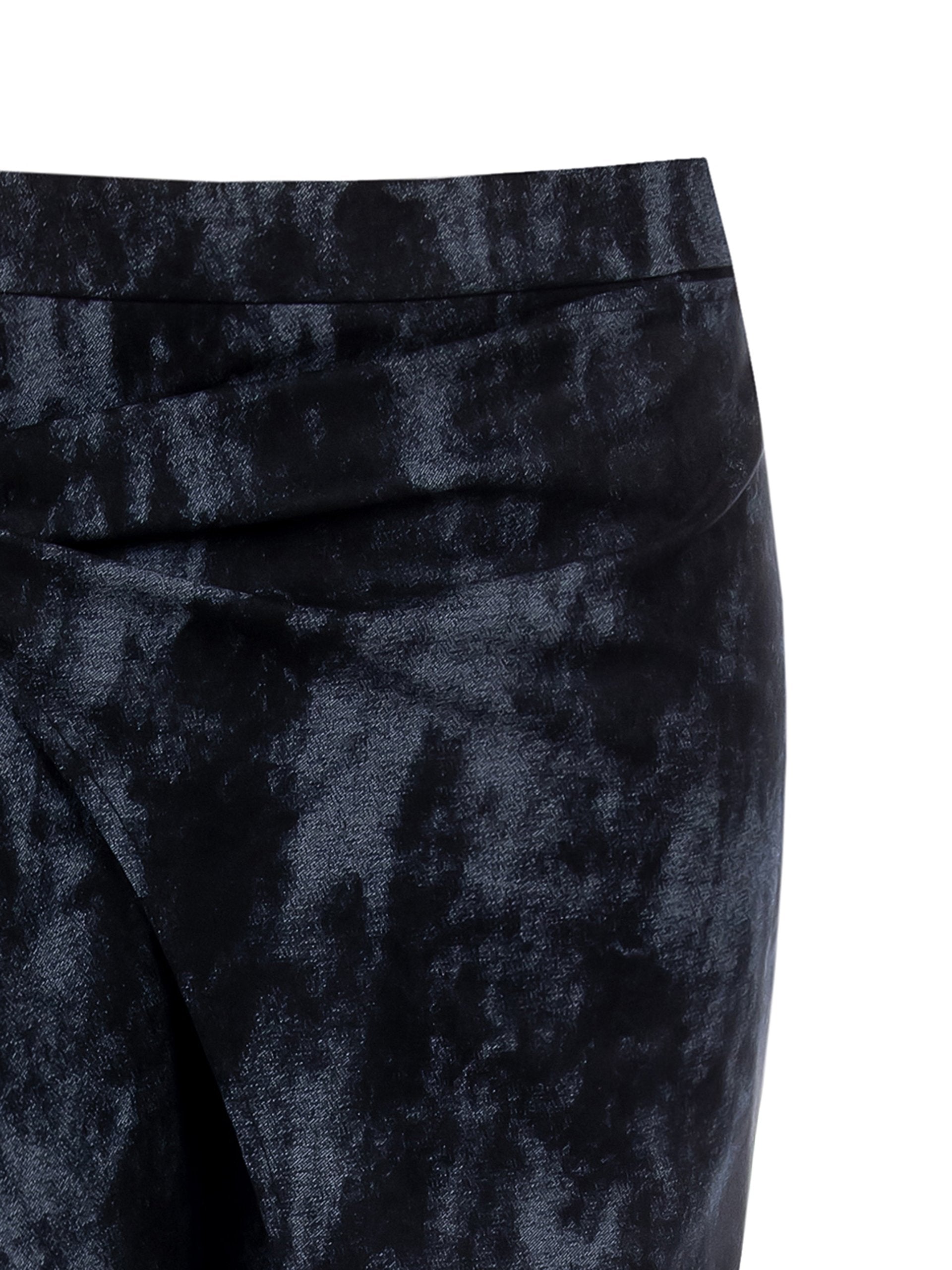 Velvet Wrap Mini Skirt with Side Bow