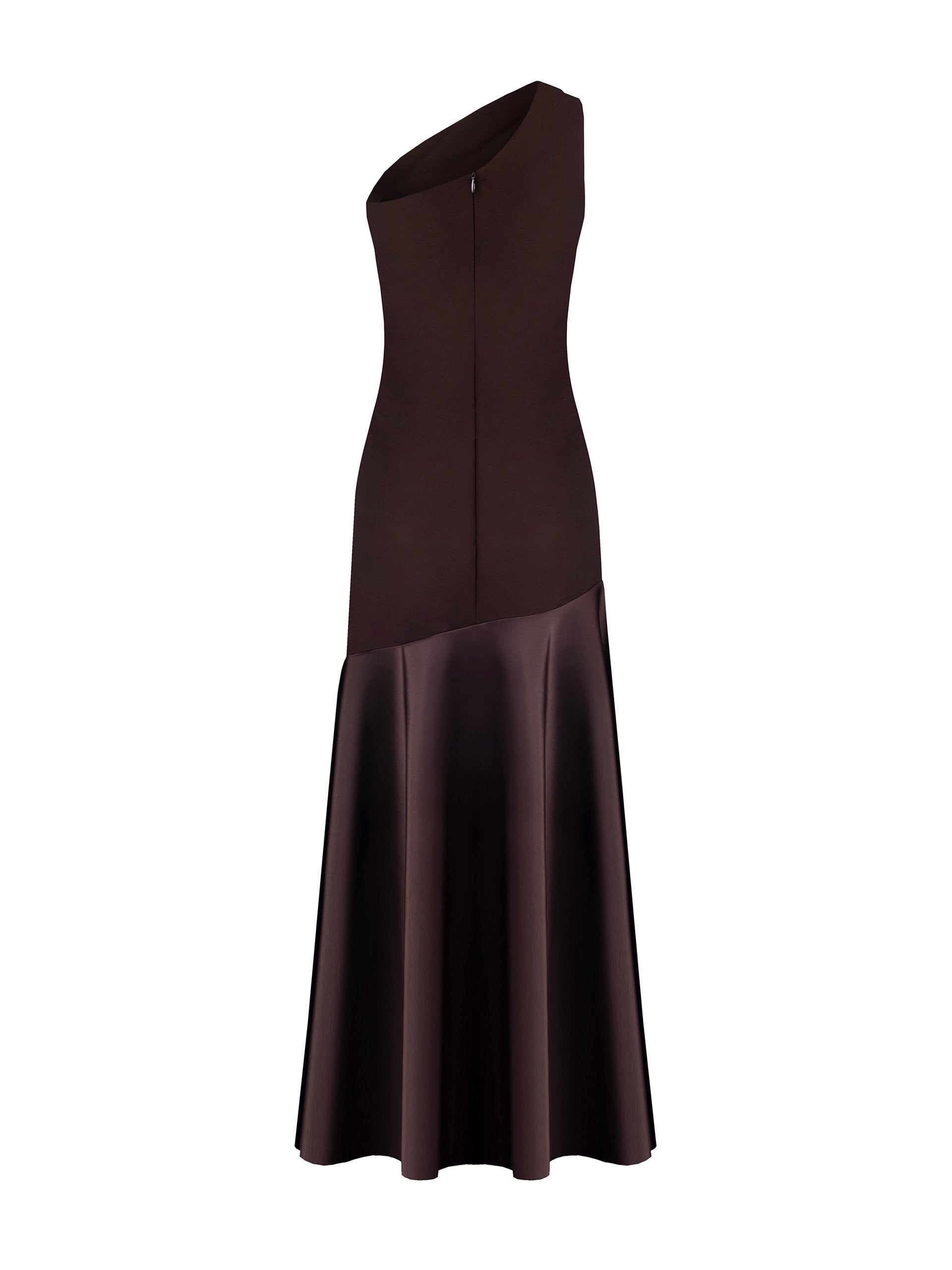 Maxi Dress with Satin Hem