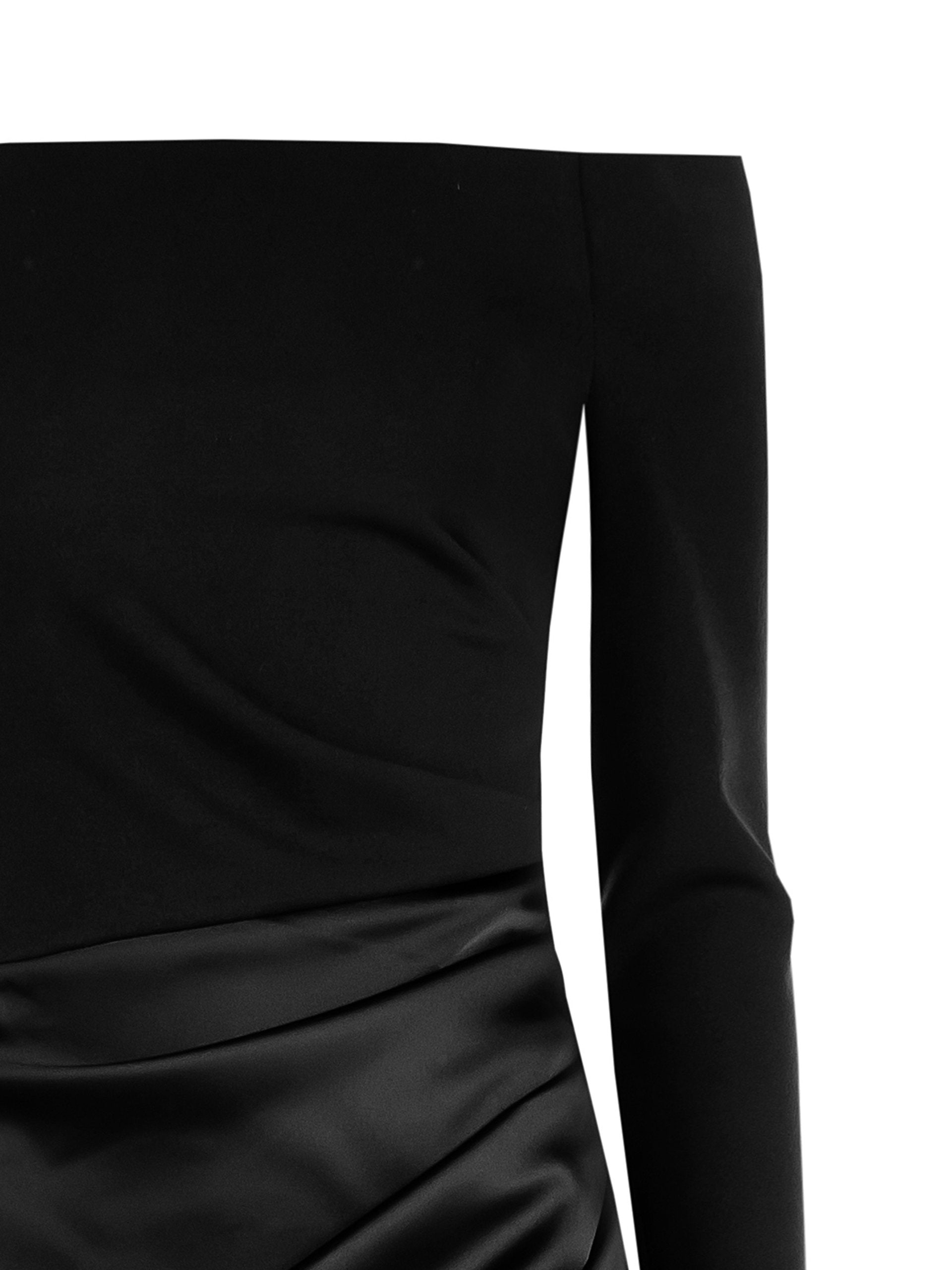 Maxi Dress With Crepe Top