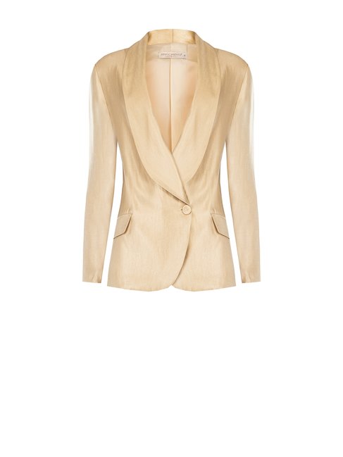 Blazer à un bouton et col châle