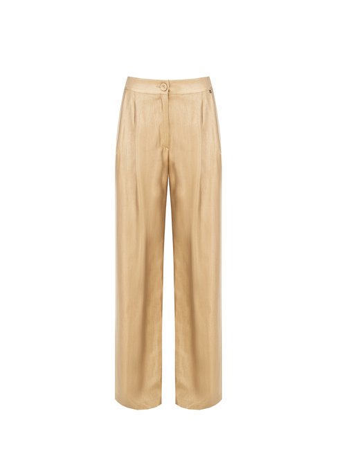 Pantalon droit taille haute