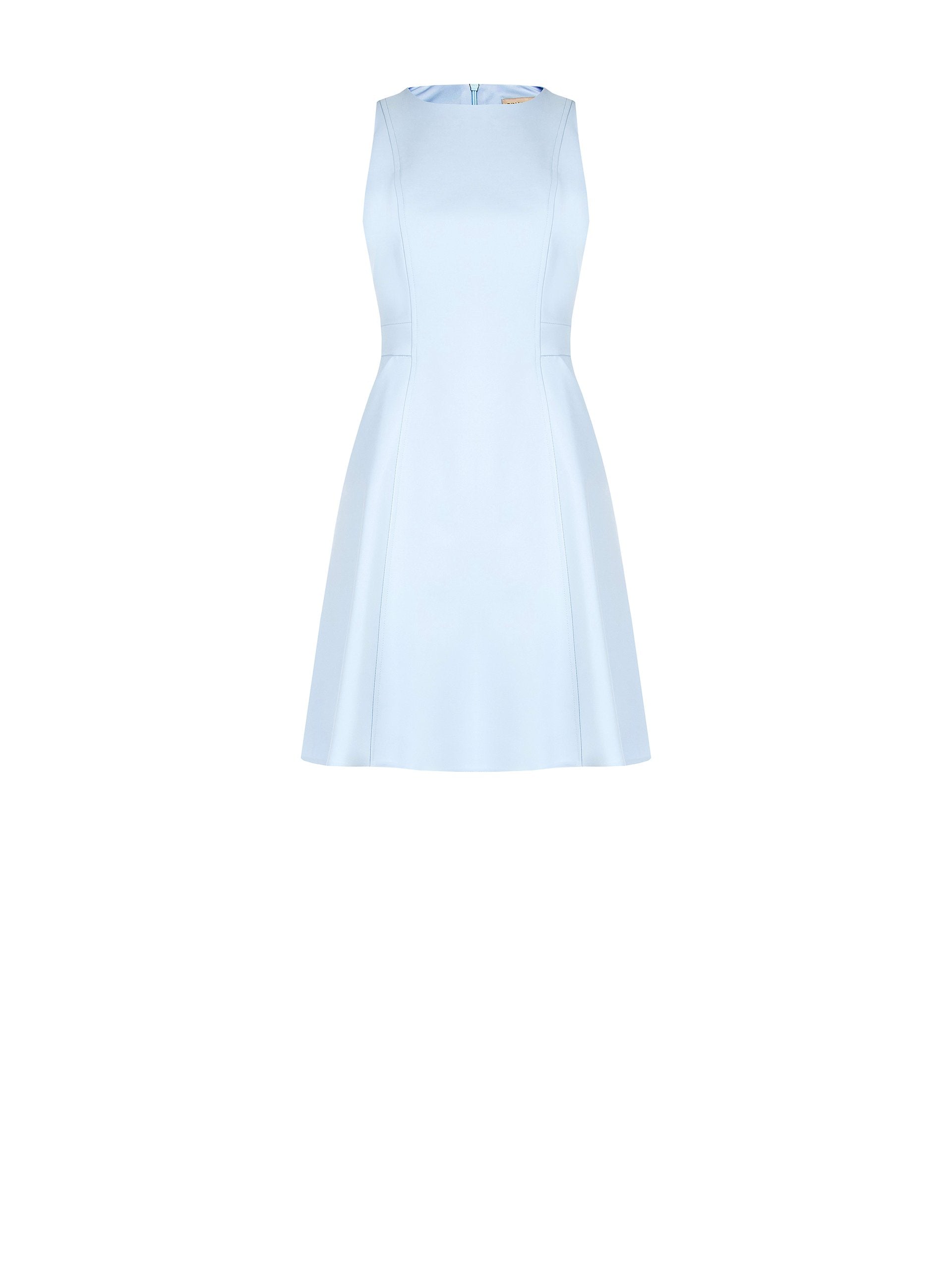Robe midi trapèze sans manches