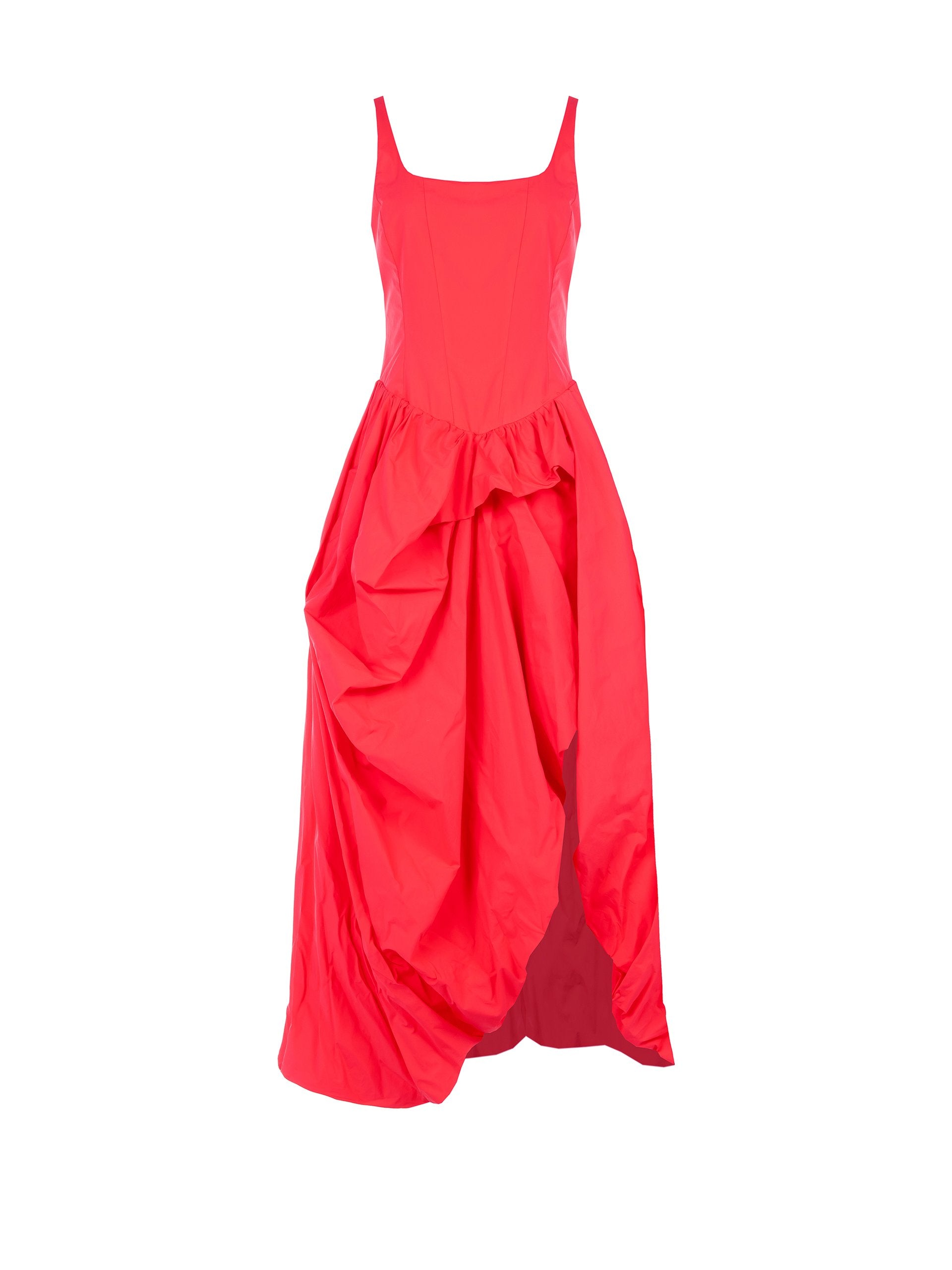 Robe midi drapée