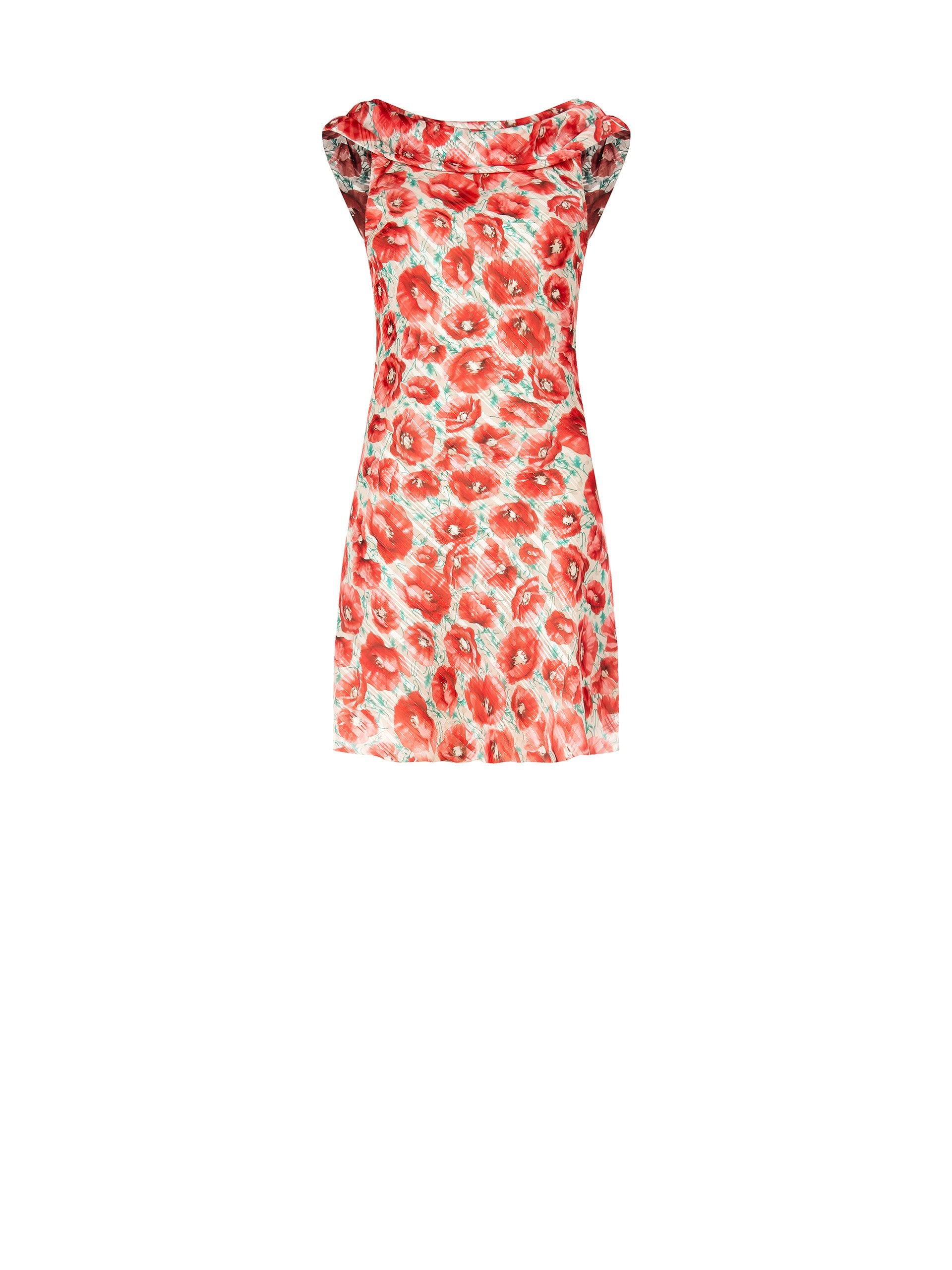 Robe courte à fleurs