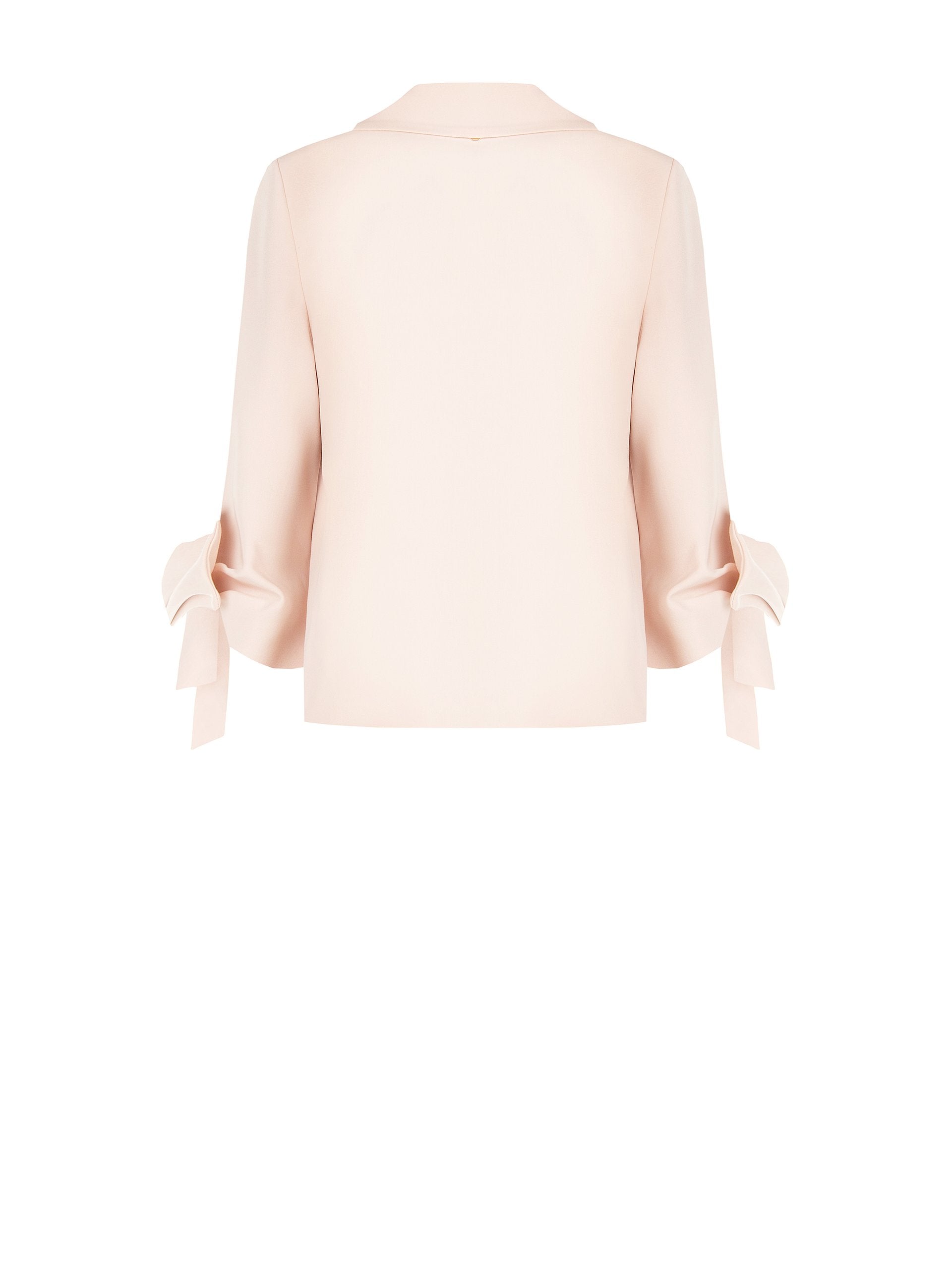 Blazer blush avec manches à nouer