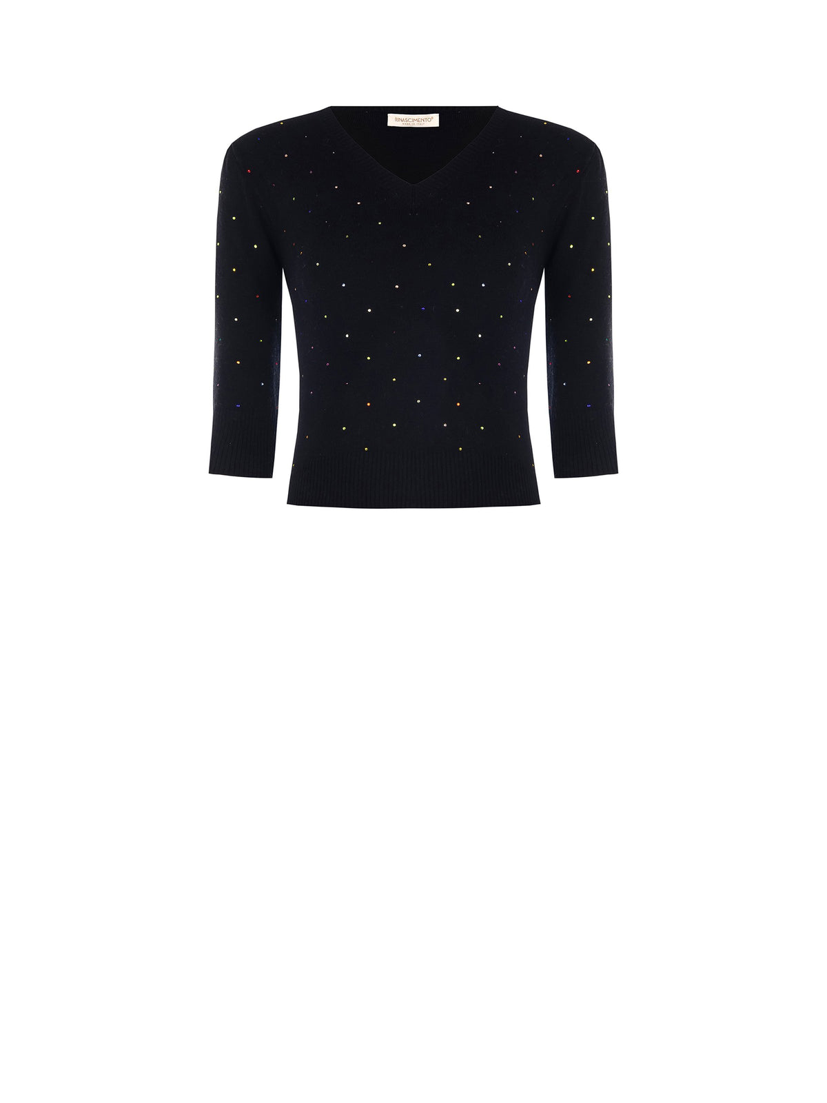 Pull en tricot avec strass