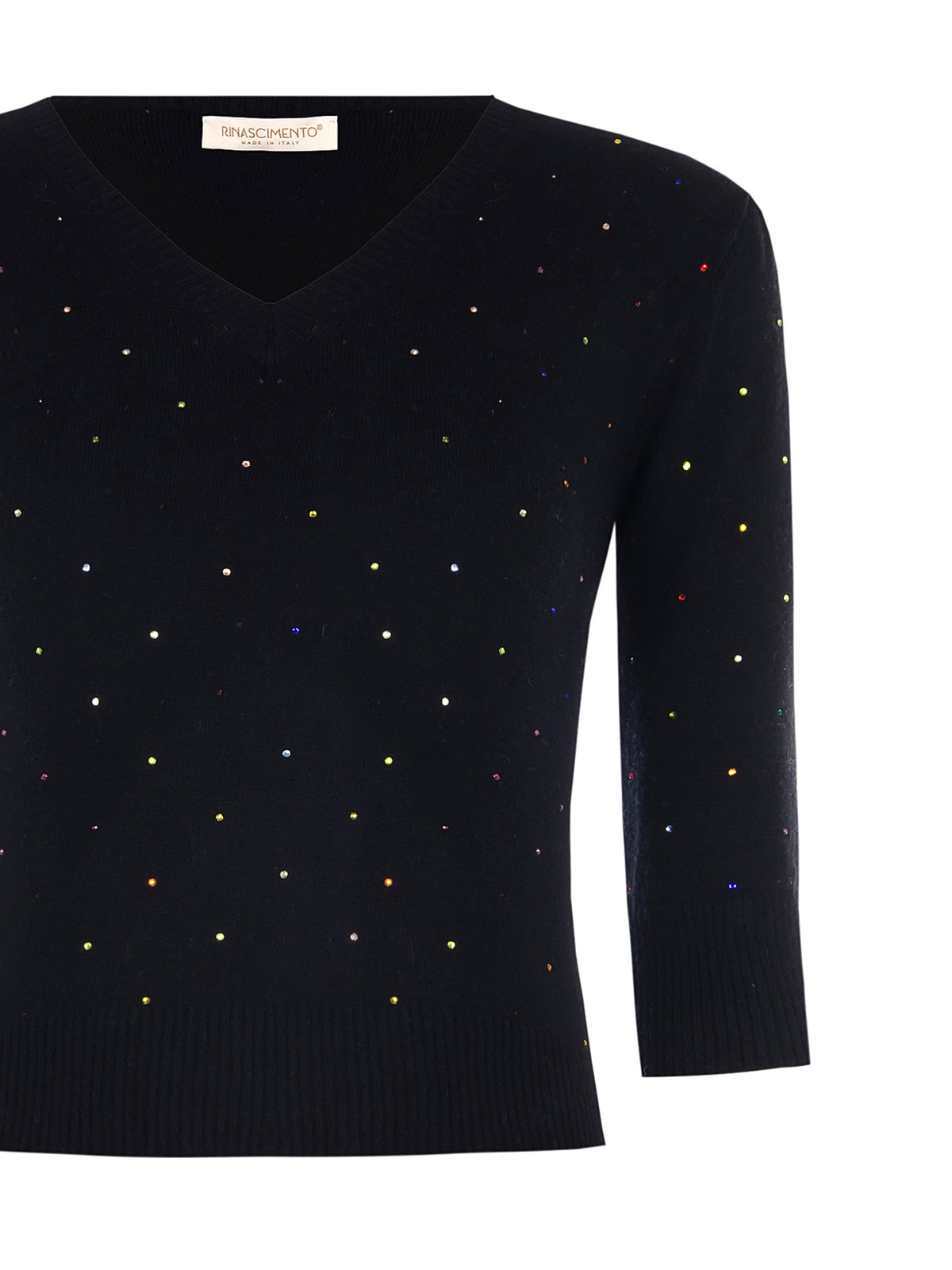 Pull en tricot avec strass