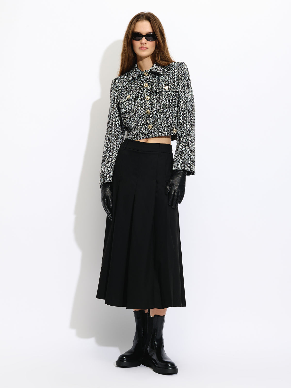 Cropped Tweed Jacket