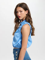 Chemise boutonnée courte sans manches