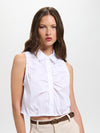 Chemise boutonnée courte sans manches