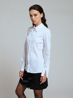 White long sleeve cotton shirt
