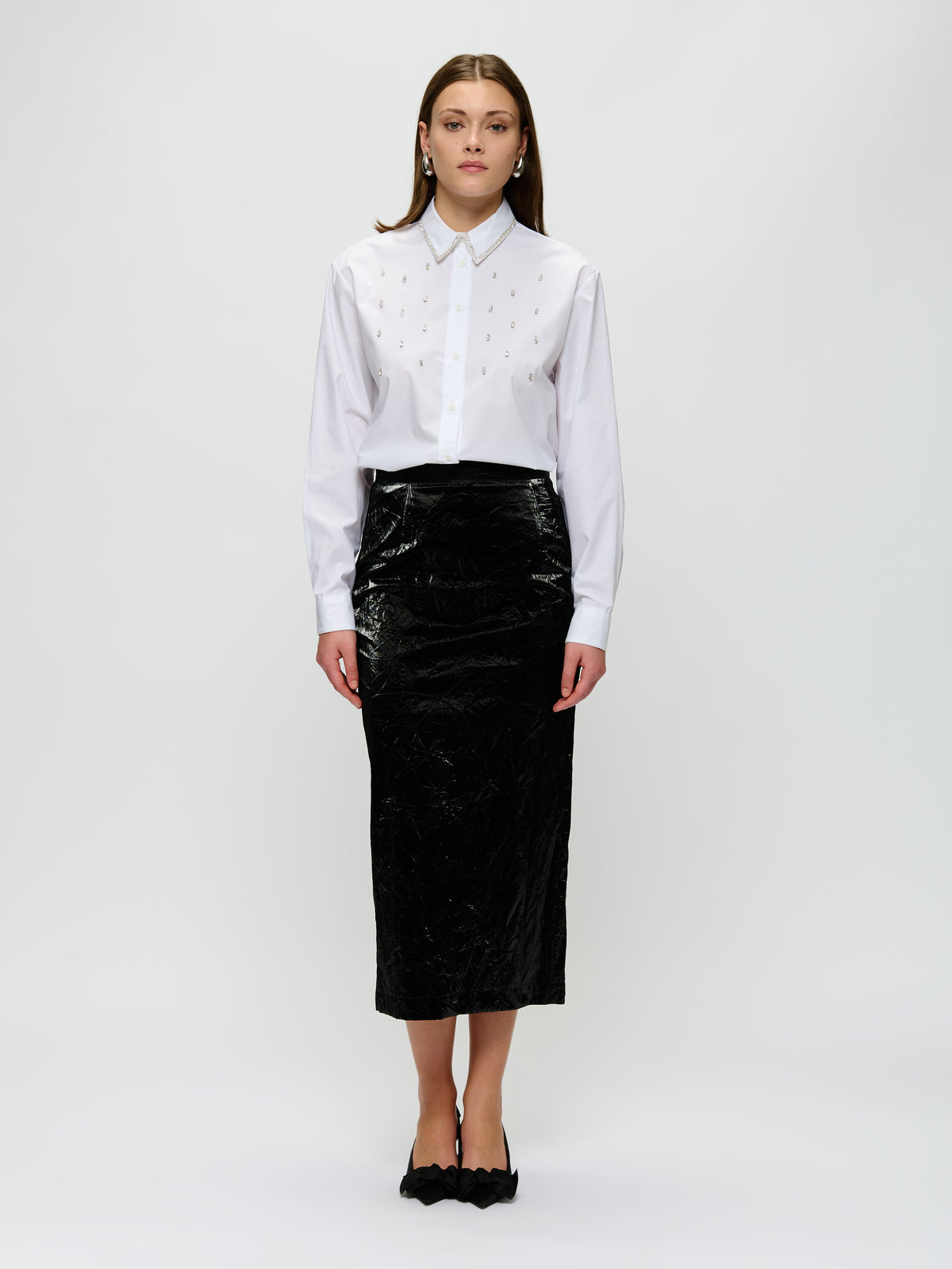 Polyester Midi Skirt
