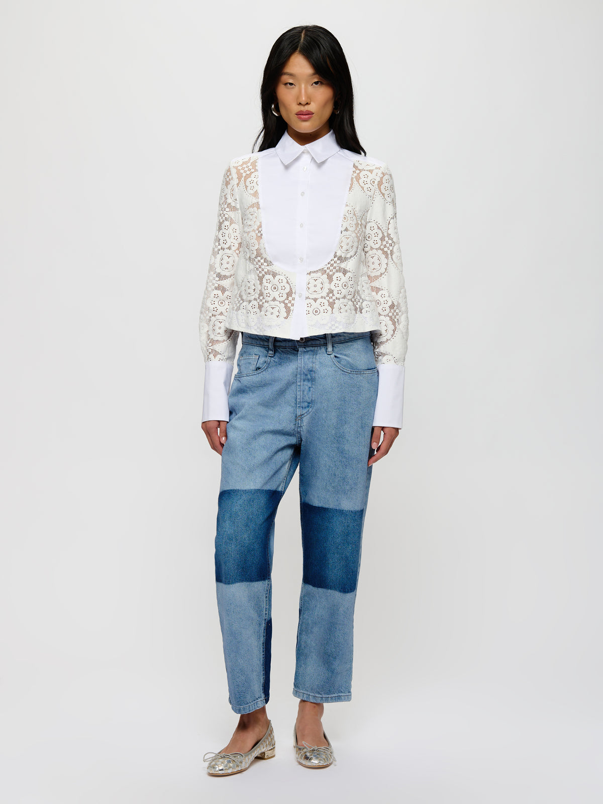 Collared Lace Blouse