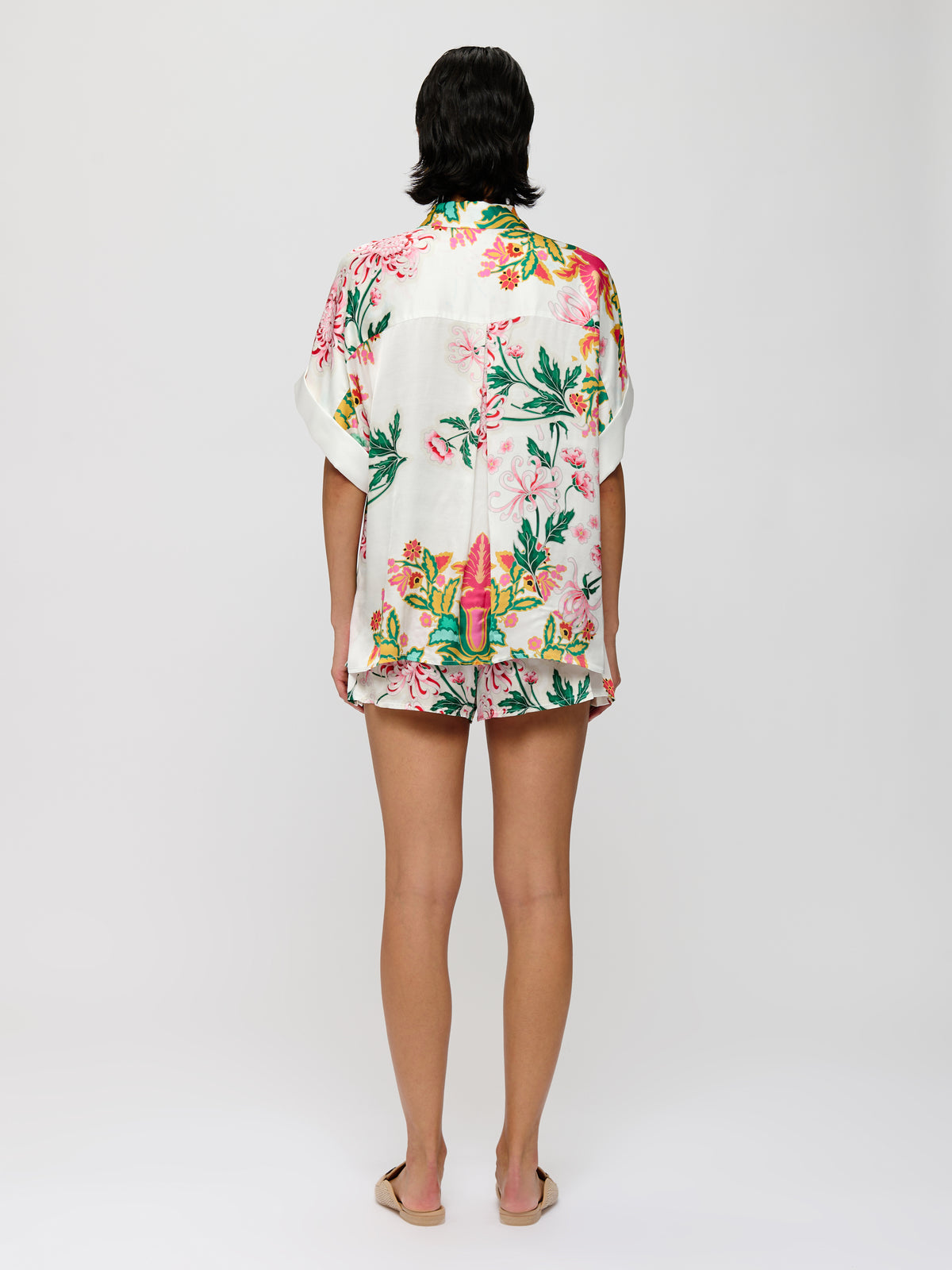 Floral Satin Blouse