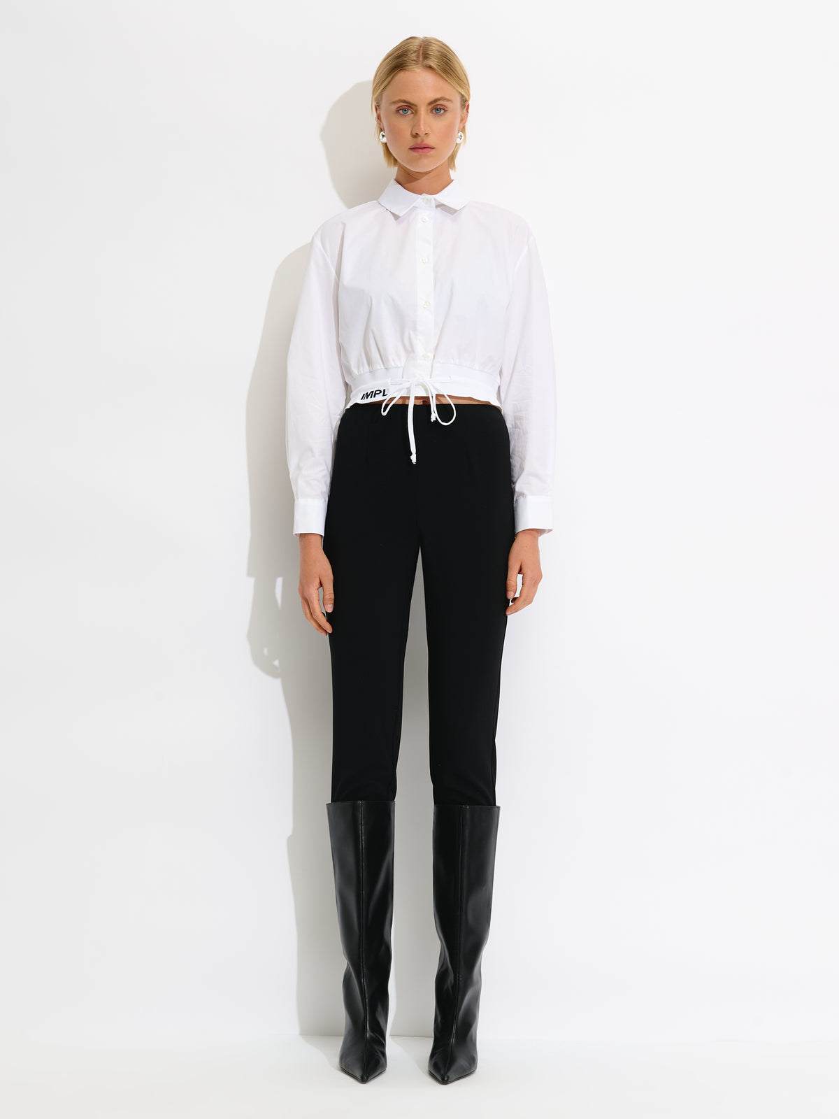 Cropped Cotton Shirt