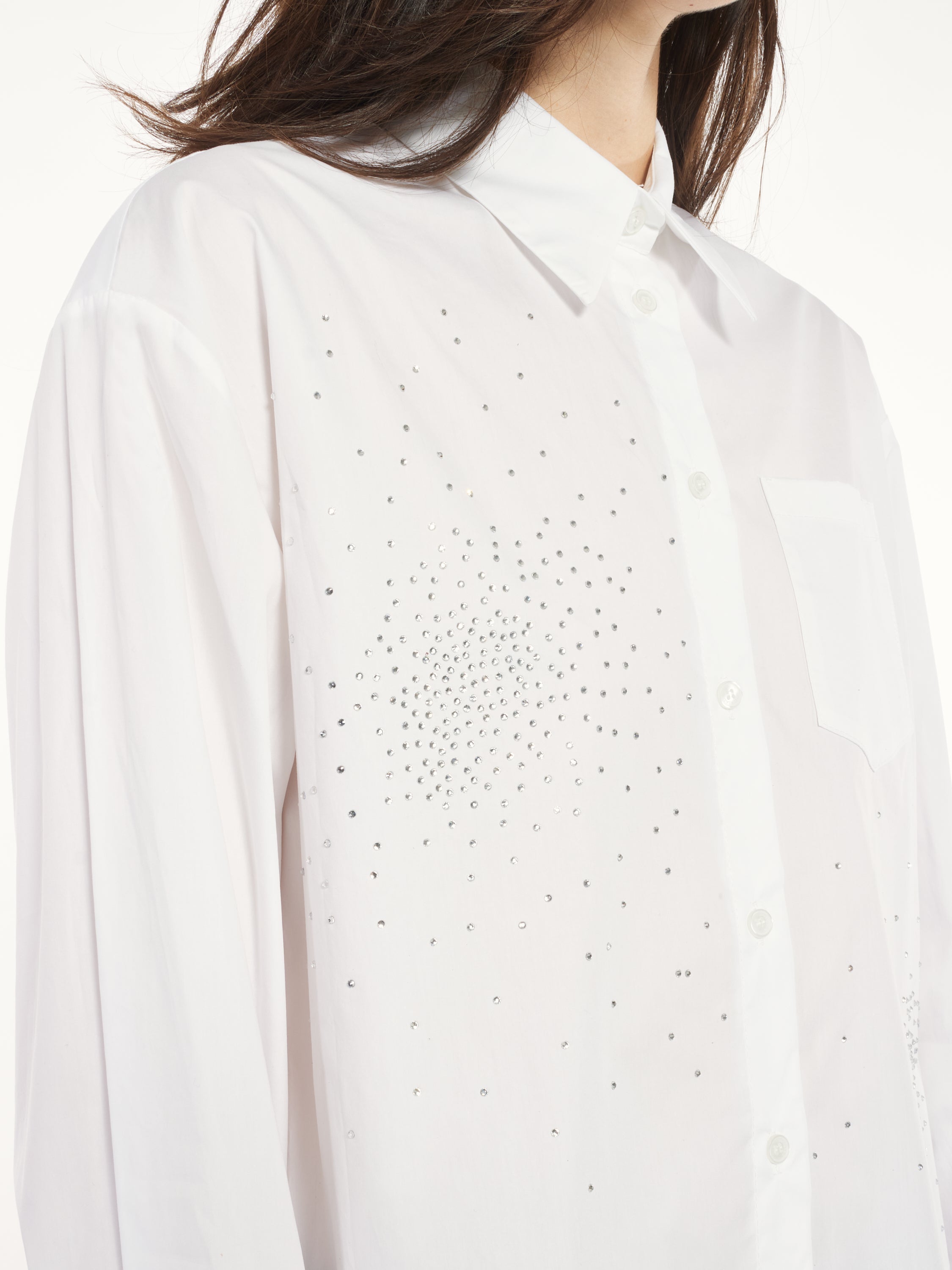 Chemise à détails en strass