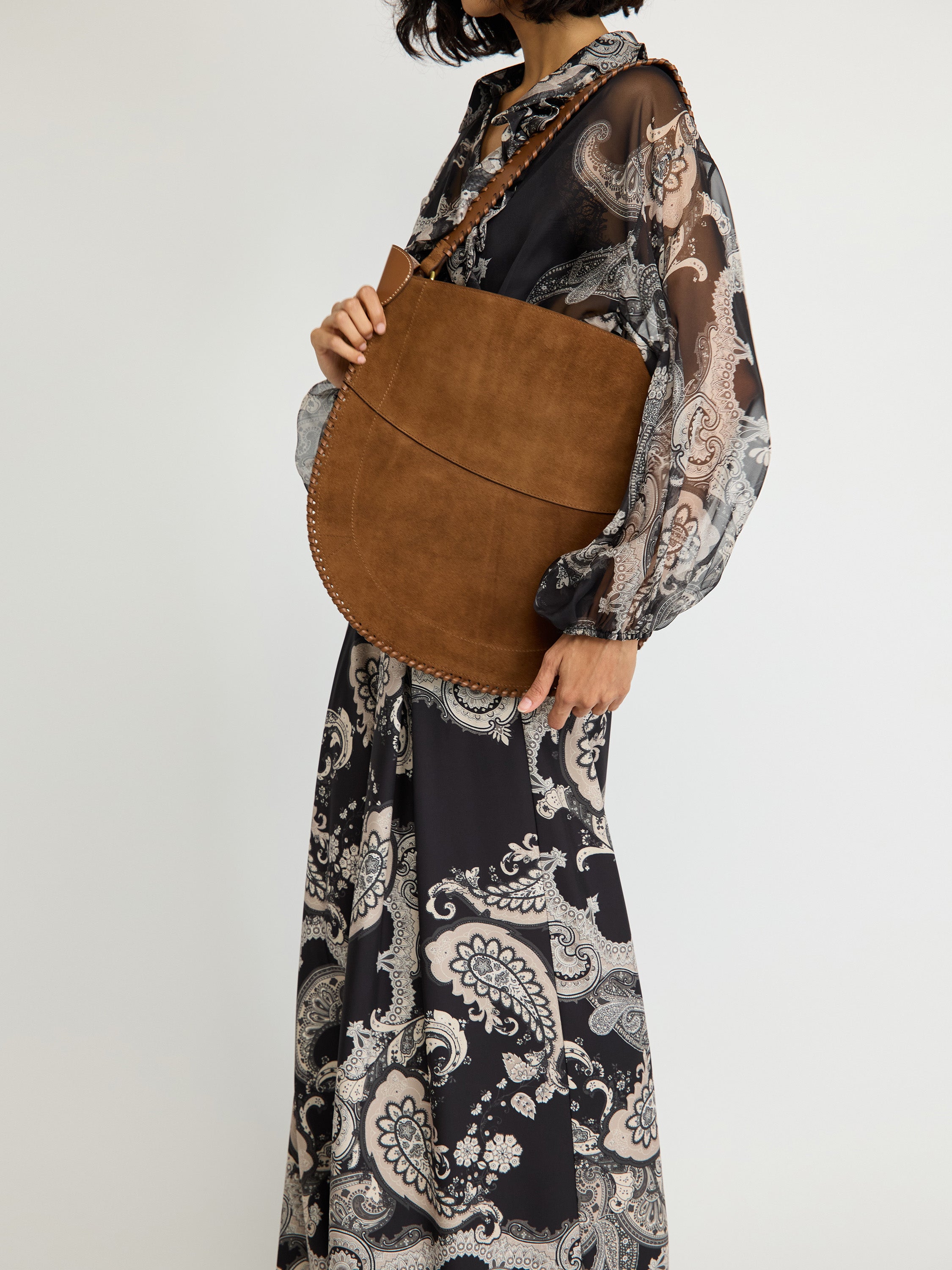 Suede Shoulder Bag