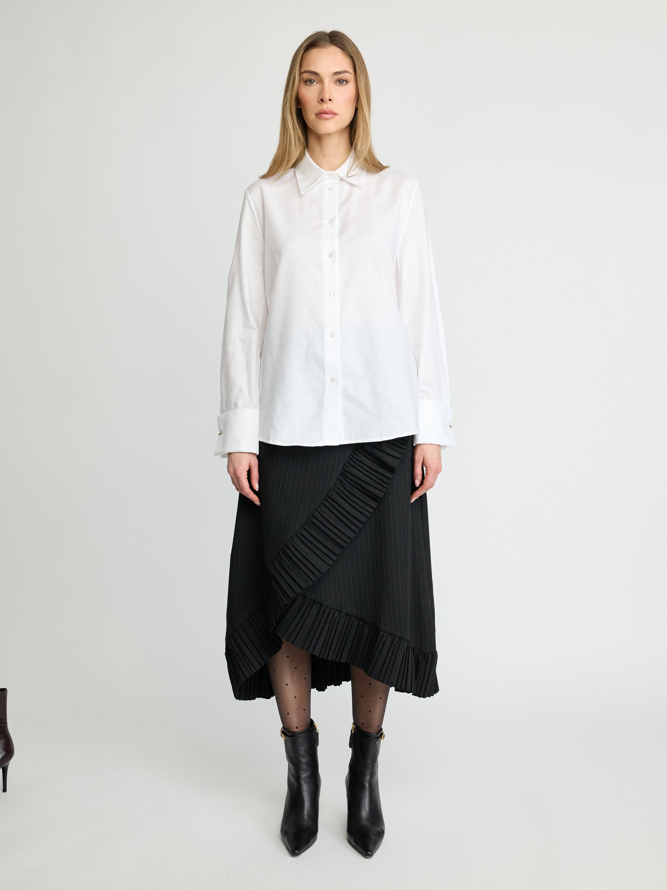 Structured White Shirt