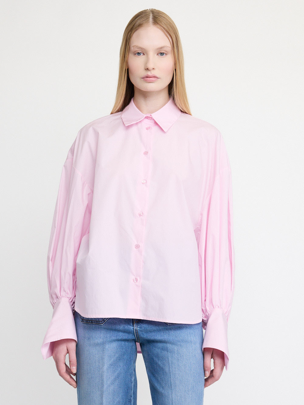 Chemise rose boutonnée