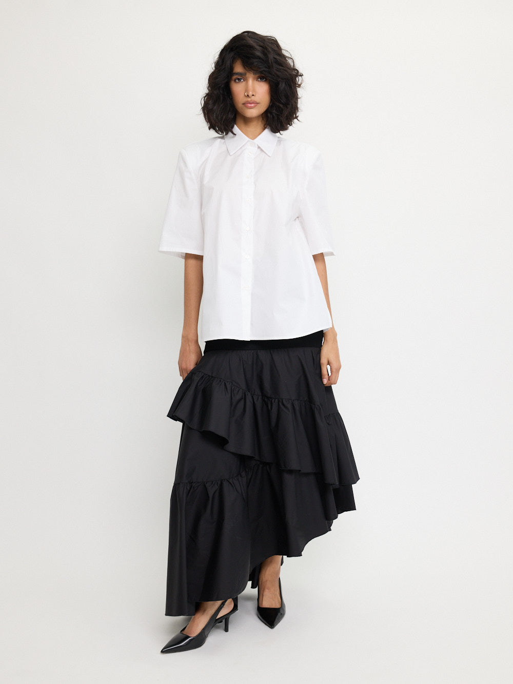 Chemise à épaules structurées