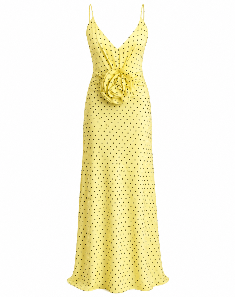 Yellow Polka Dot Dress