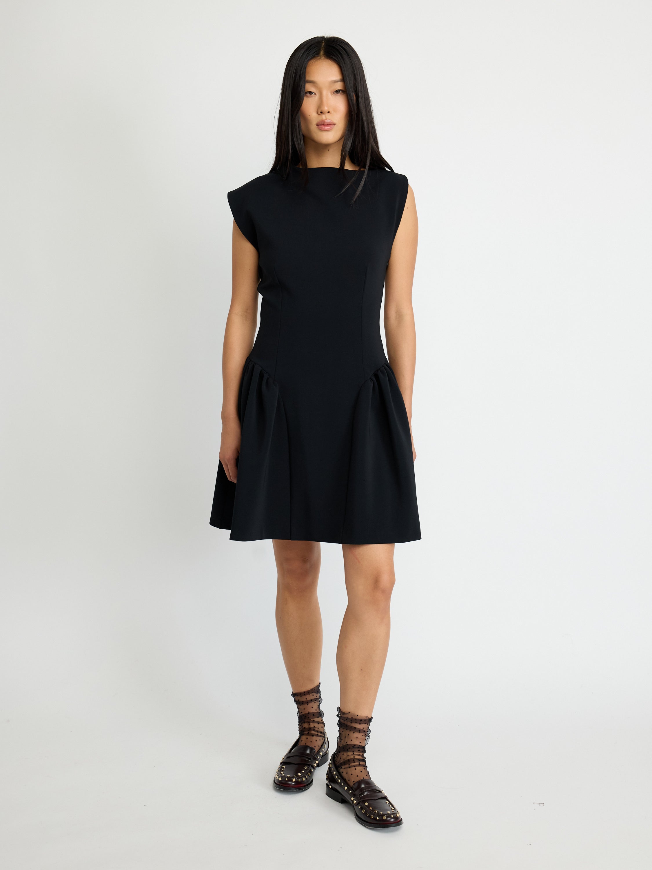 Structured Peplum Mini Dress