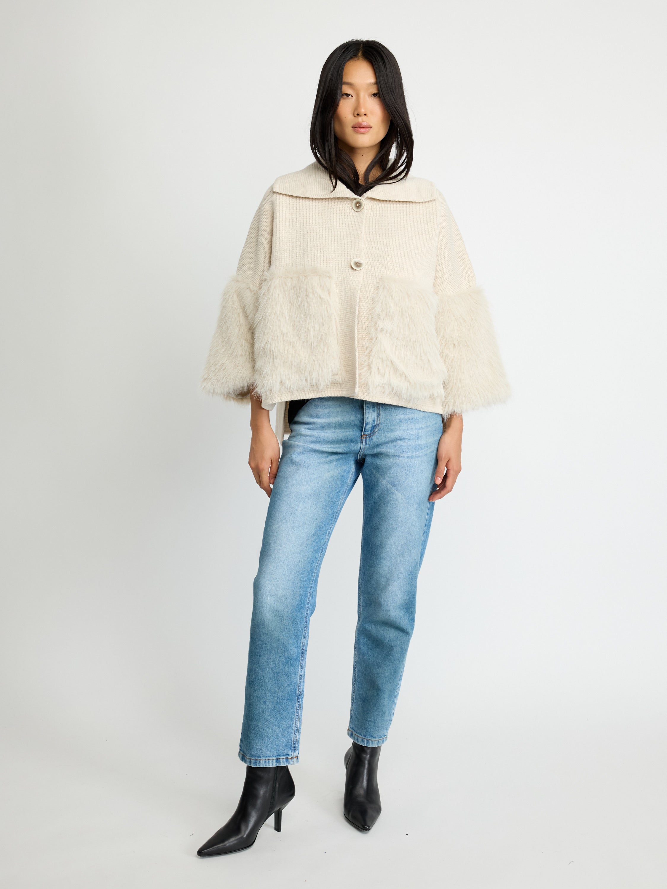 Faux Fur Trim Jacket