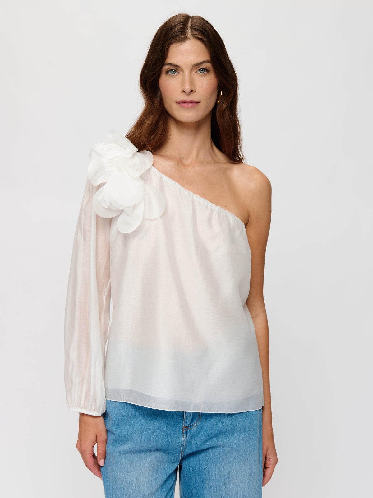 One Side Sleeve Blouse