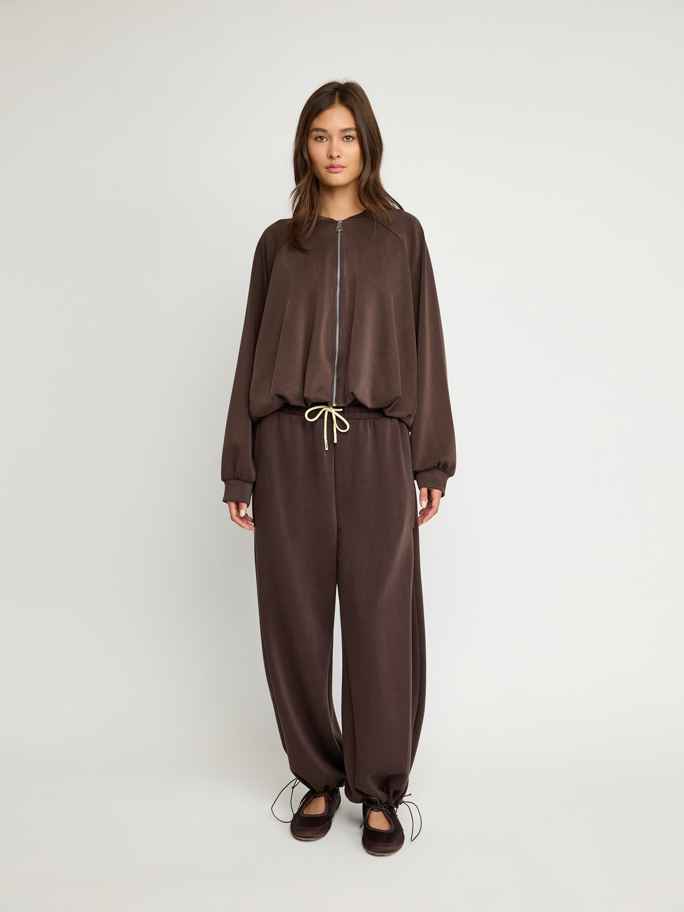 Relaxed Zip-Up Sweater